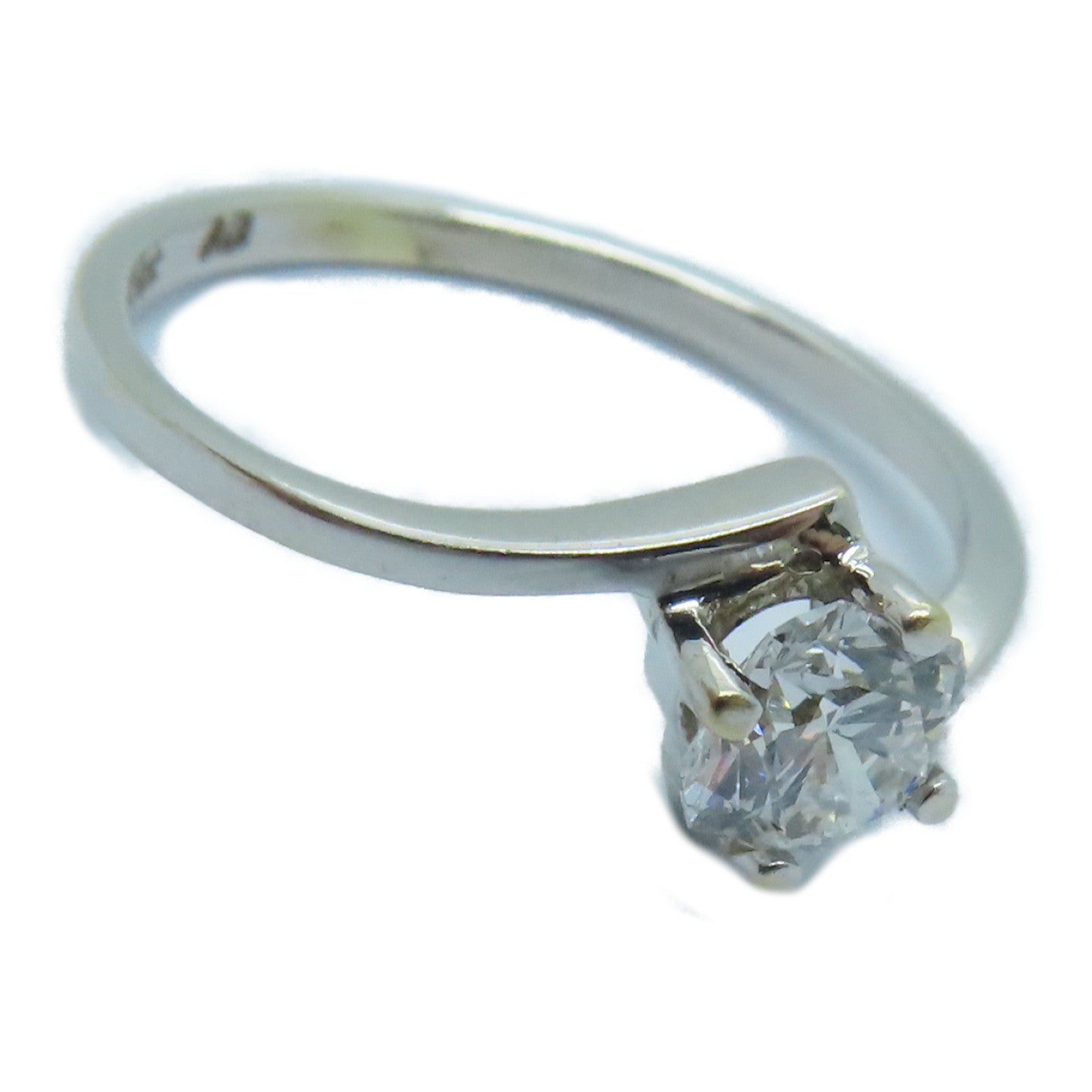 JEWELRY 18K白金Diamond Ring 0.18ct鑽石戒指US#5.25