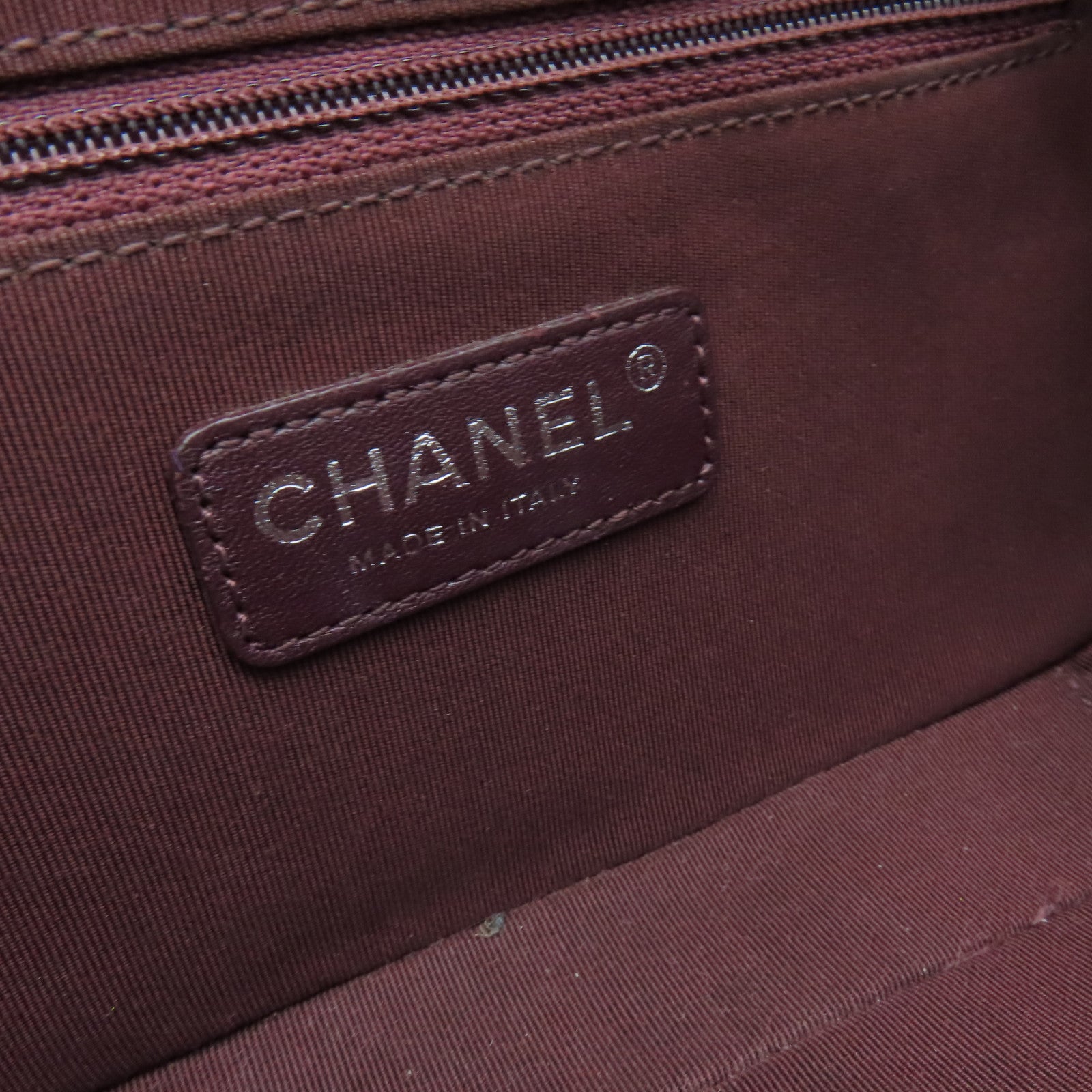 CHANEL 【激減優惠】牛皮皮革Chain Shoulder鏈帶肩背袋銀扣紅色