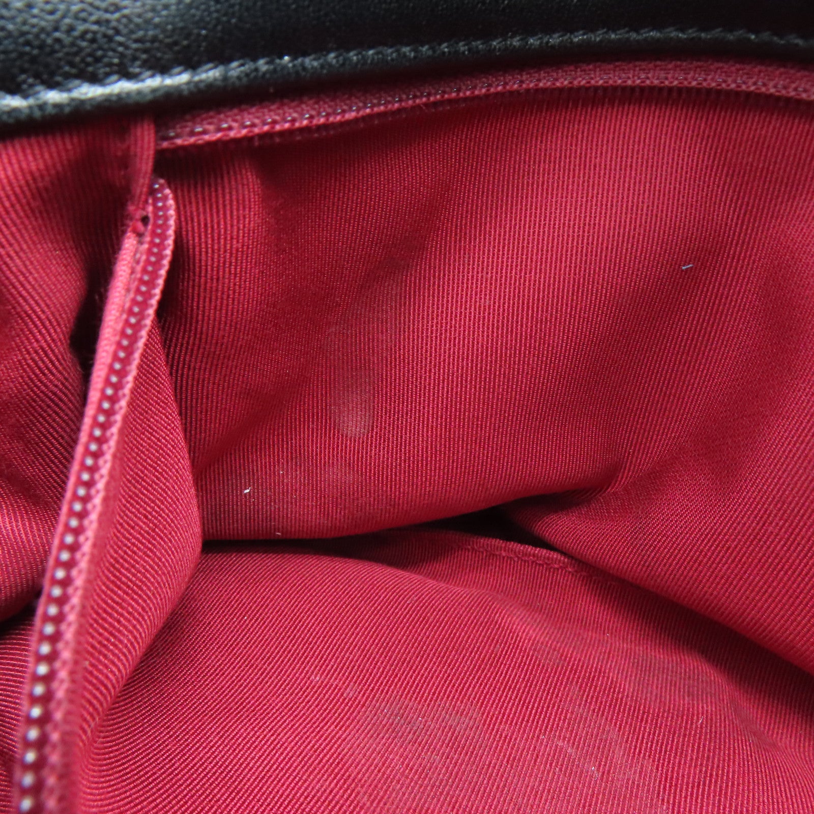 CHANEL 菱格牛皮皮革２Way Shoulder手挽肩背用袋黑色