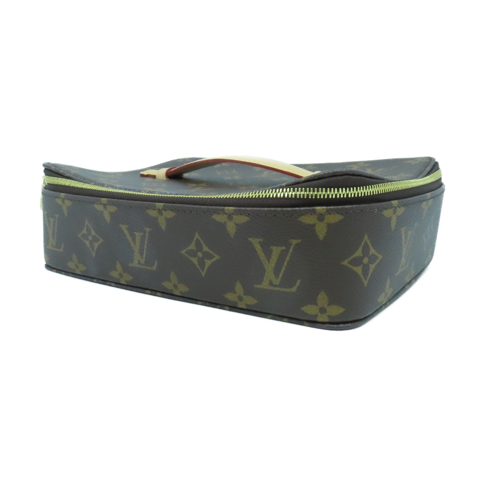 LOUIS VUITTON Monogram Nice Jewelry Case金扣首飾袋啡色