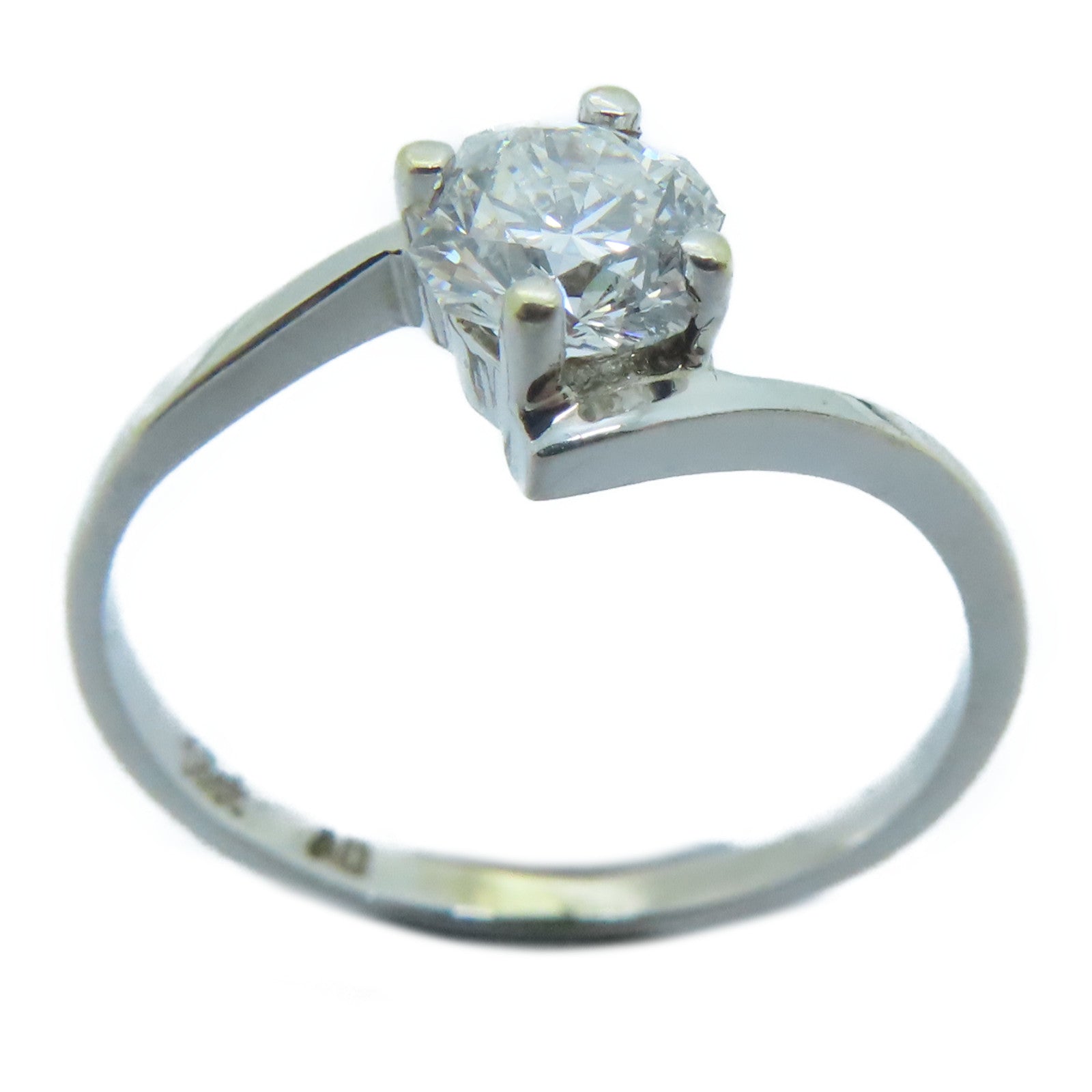 JEWELRY 18K白金Diamond Ring 0.18ct鑽石戒指US#5.25