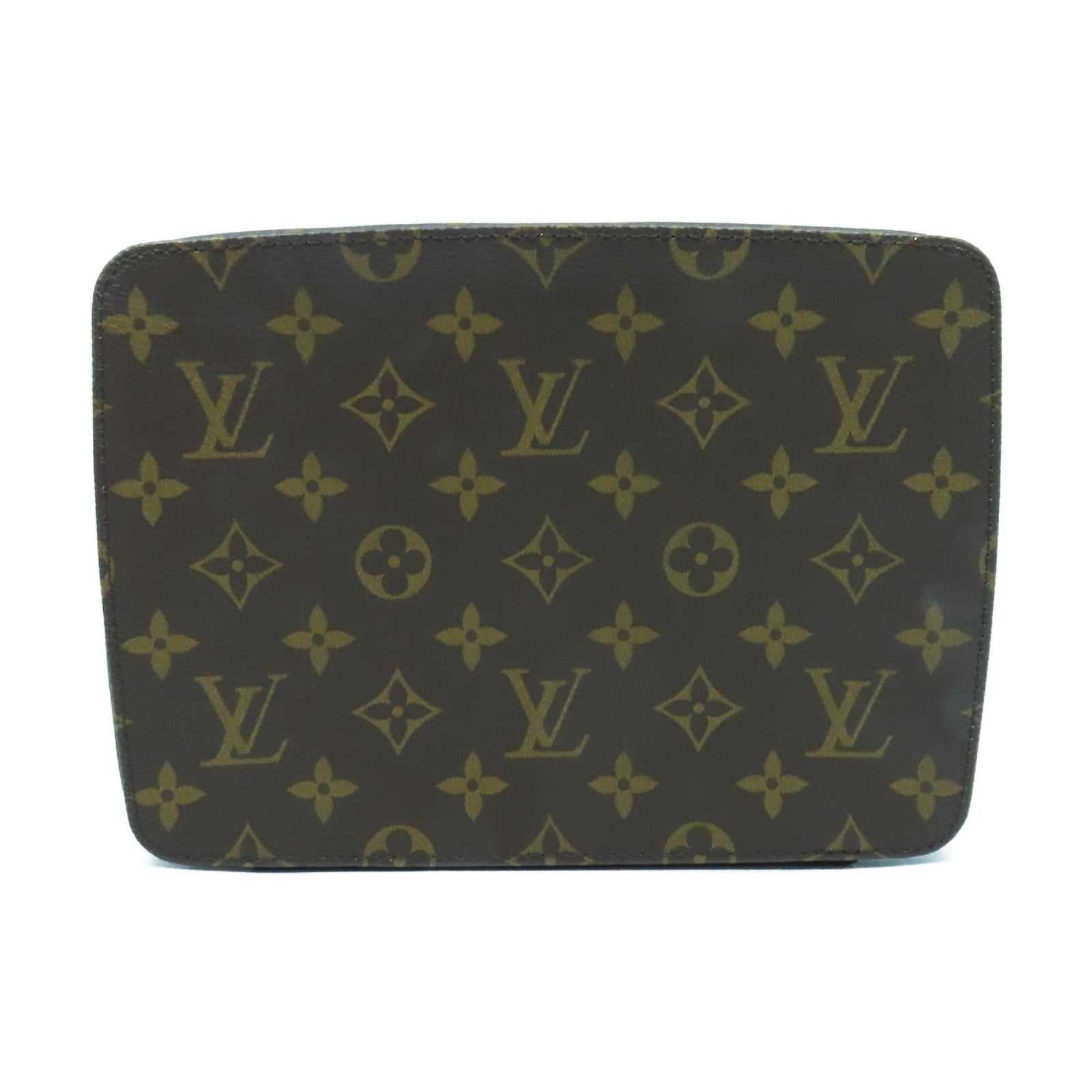 LOUIS VUITTON Monogram Nice Jewelry Case金扣首飾袋啡色