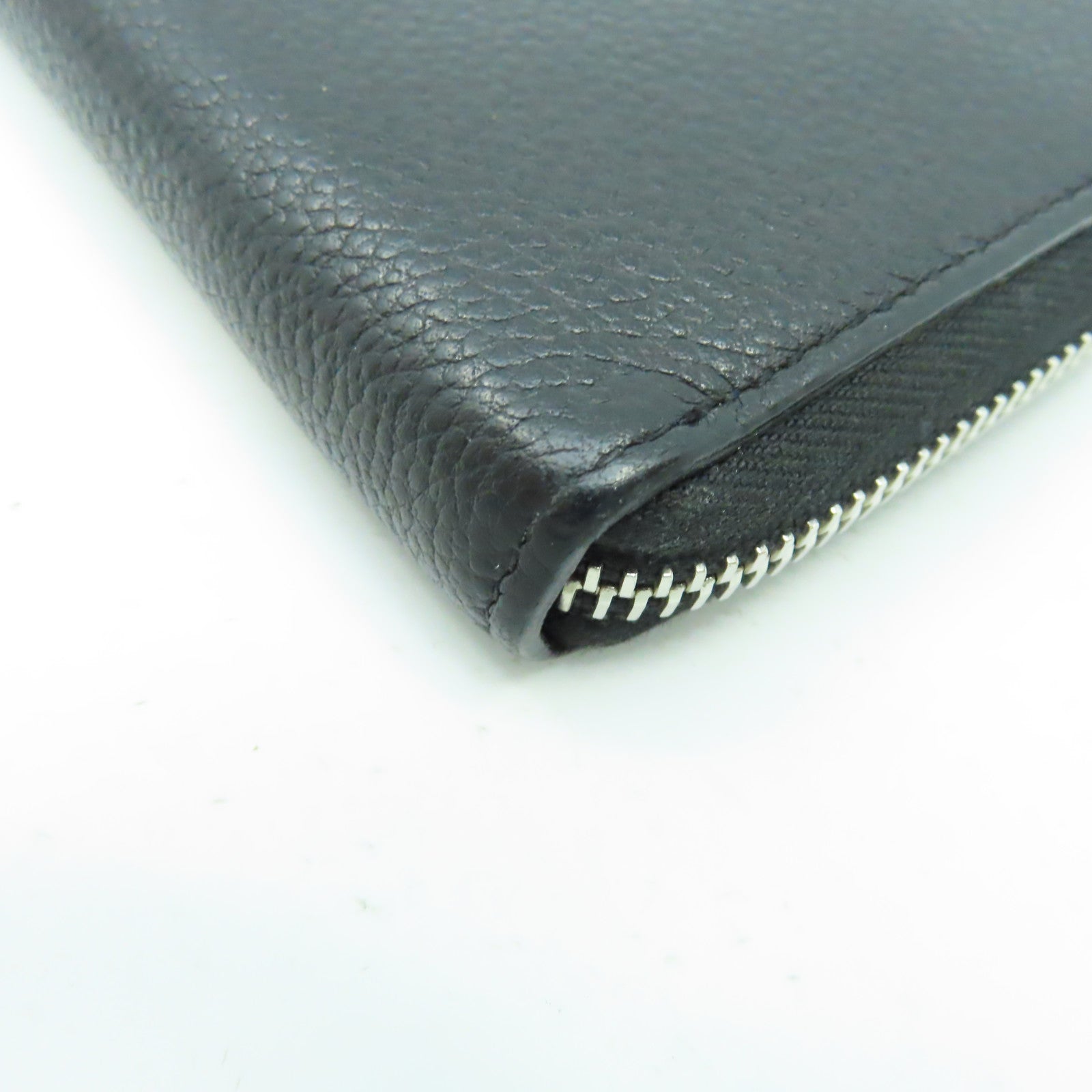SAINT LAURENT 牛皮皮革Long Wallet銀扣長錢包黑色