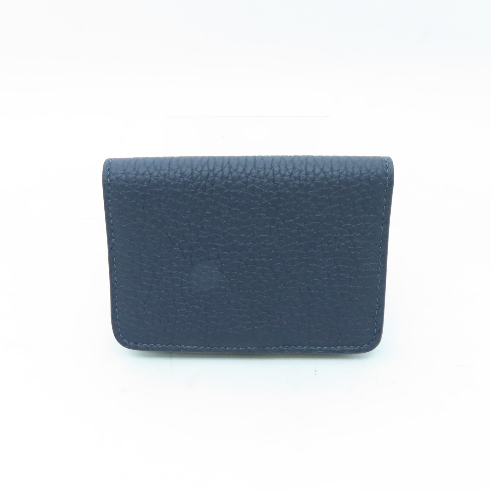 HERMES 【激減優惠】Clemence皮革Dogon Card Case銀扣卡片套