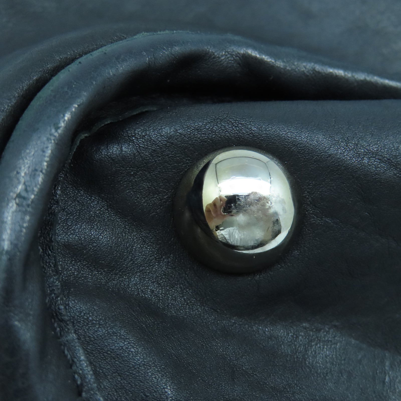 CHANEL 牛皮皮革Chain Shoulder銀扣鏈帶肩背袋黑色