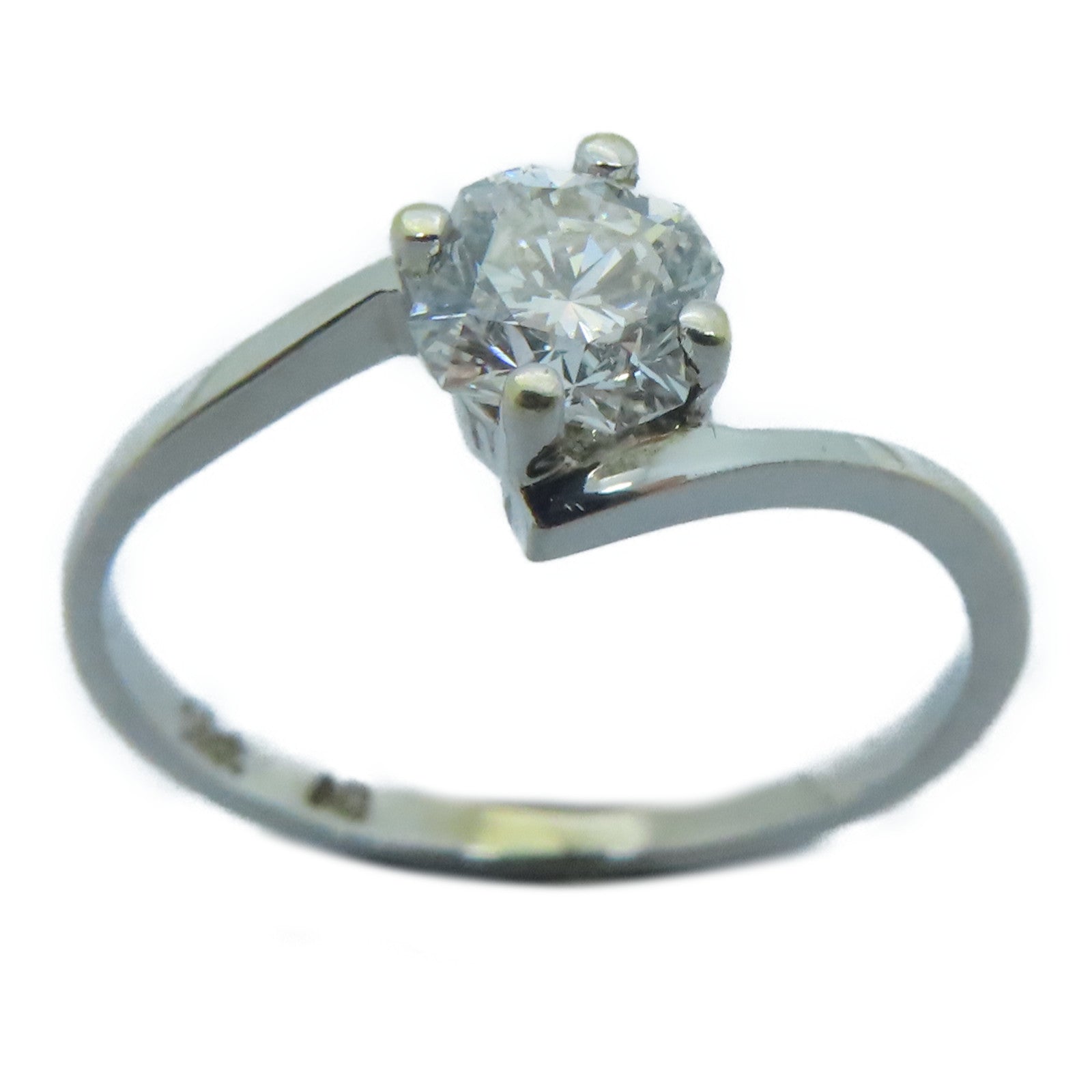 JEWELRY 18K白金Diamond Ring 0.18ct鑽石戒指US#5.25