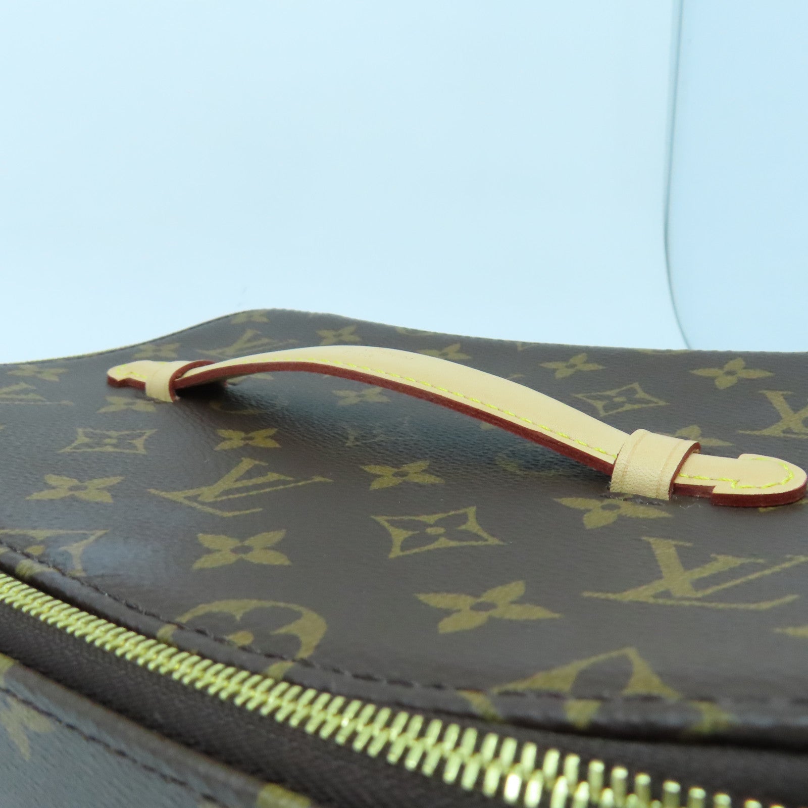 LOUIS VUITTON Monogram Nice Jewelry Case金扣首飾袋啡色