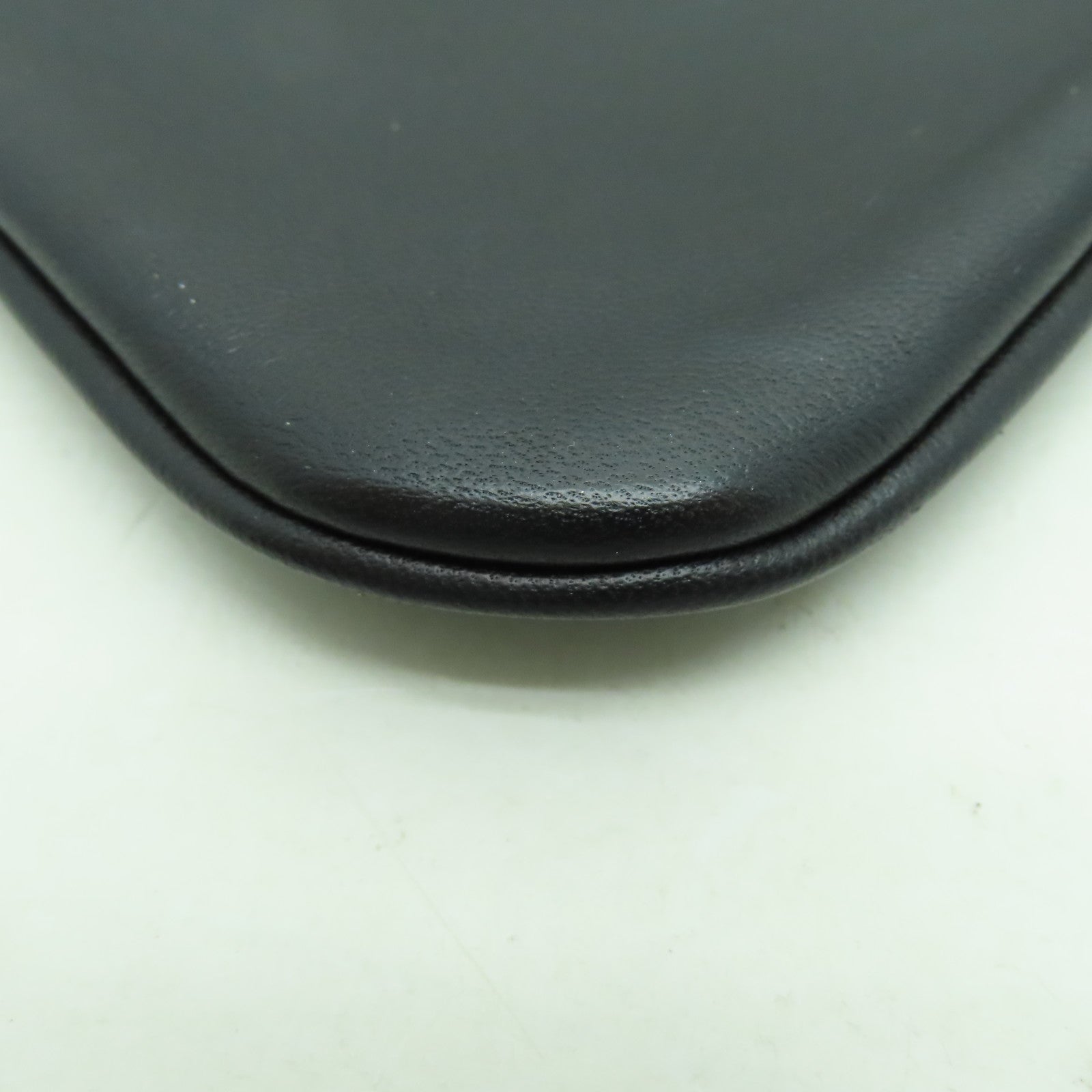 HERMES Swift皮革Aline銀扣肩背袋黑色