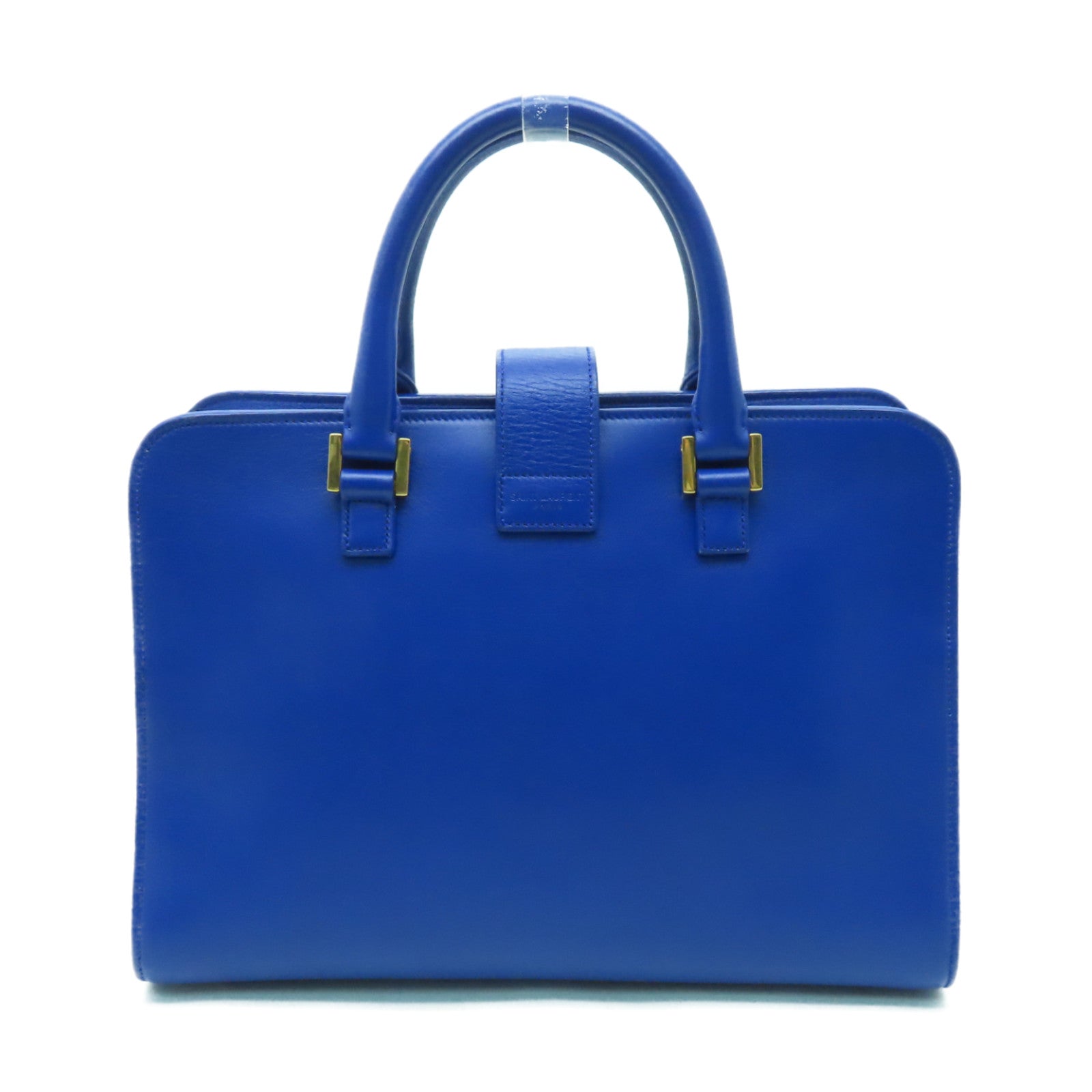 SAINT LAURENT 【激減優惠】牛皮皮革2 Way Shoulder Bag金扣手挽肩背兩用袋藍色