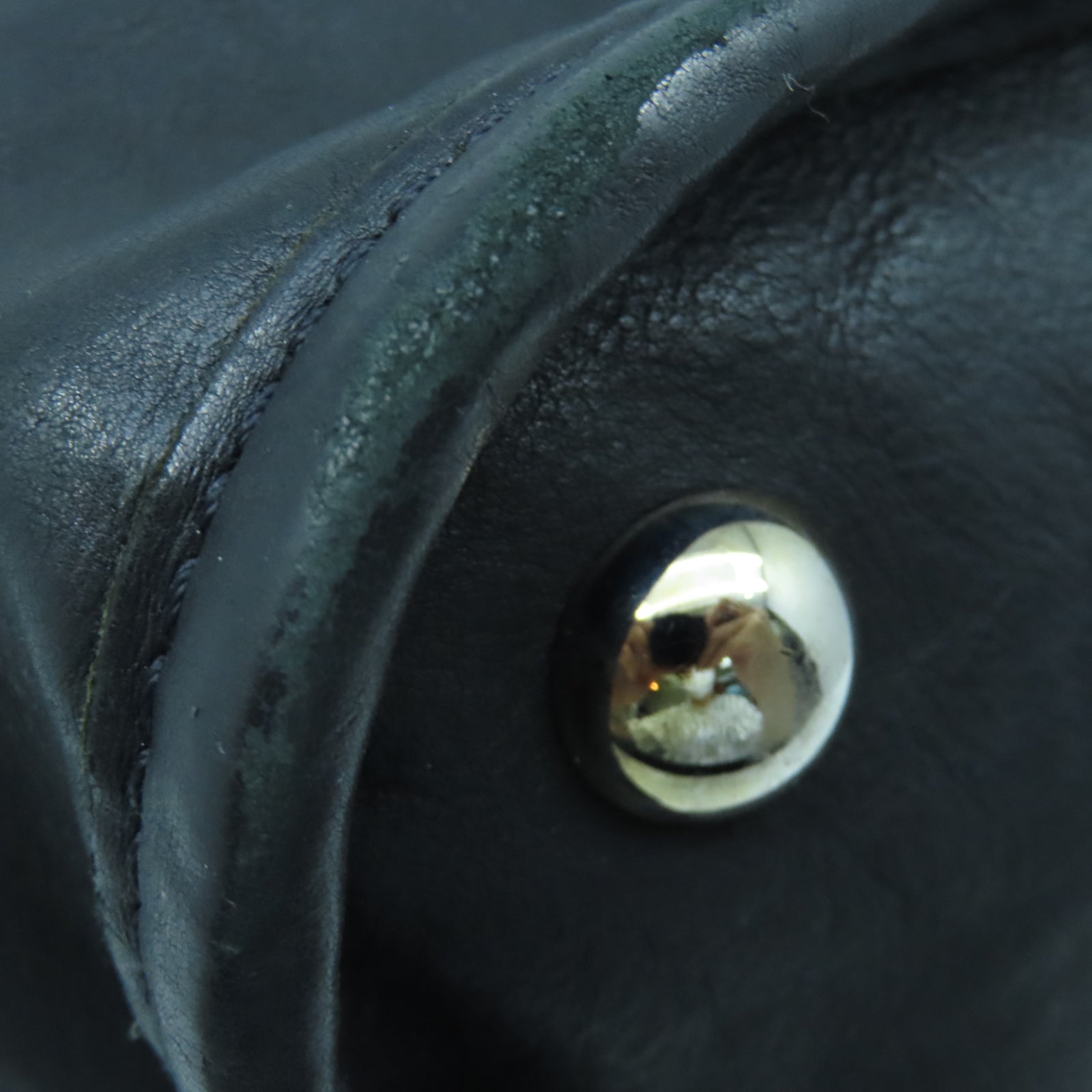 CHANEL 牛皮皮革Chain Shoulder銀扣鏈帶肩背袋黑色