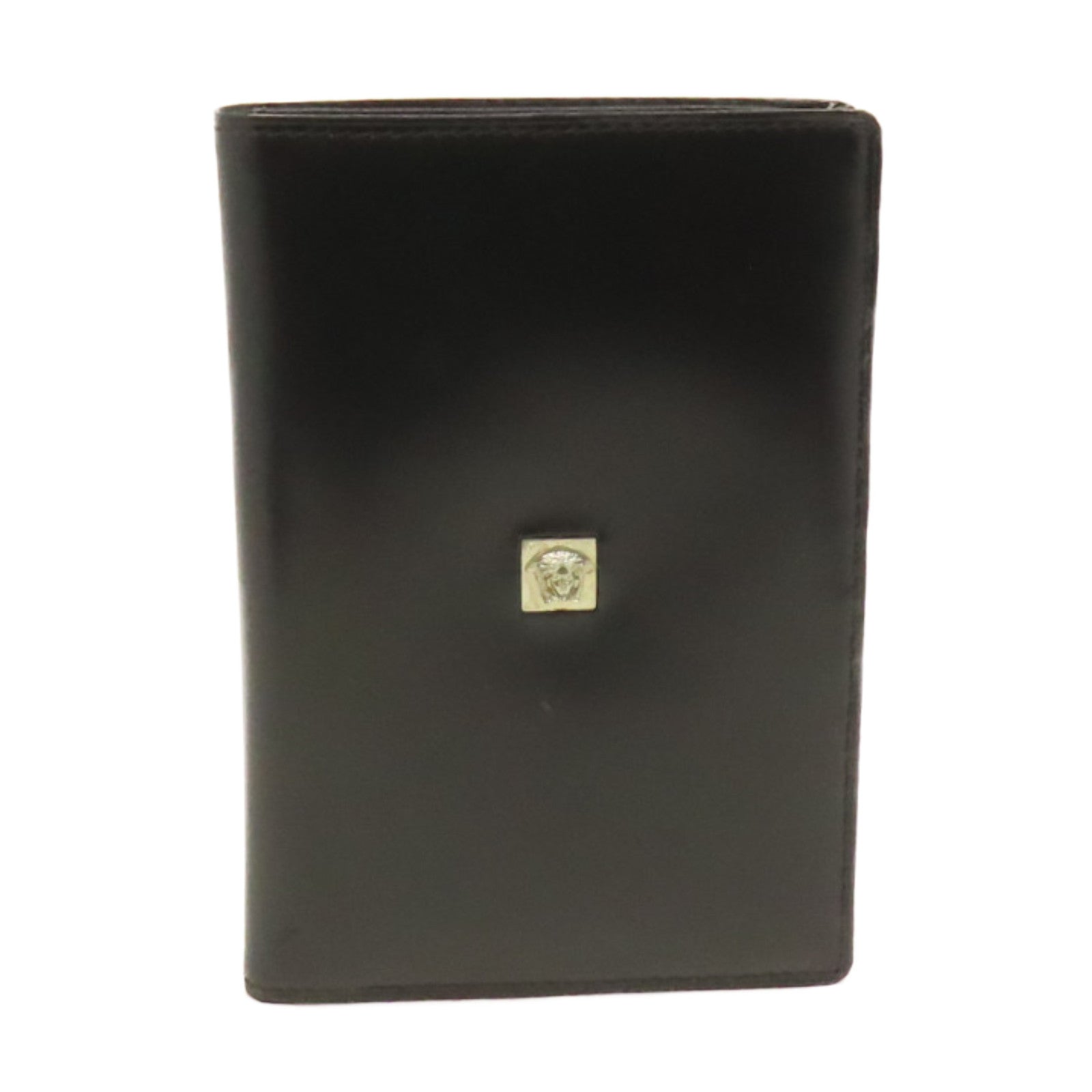 VERSACE 牛皮皮革Wallet短錢包黑色