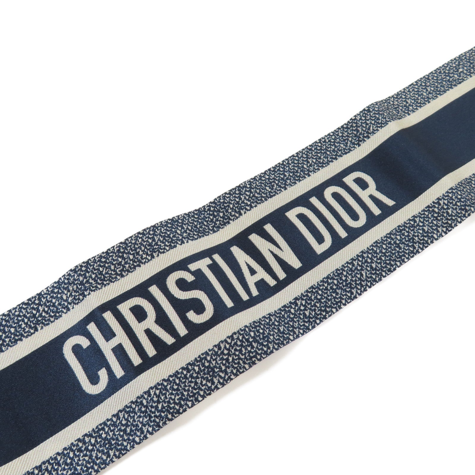 Dior 絲質Scarf圍巾藍色/米色