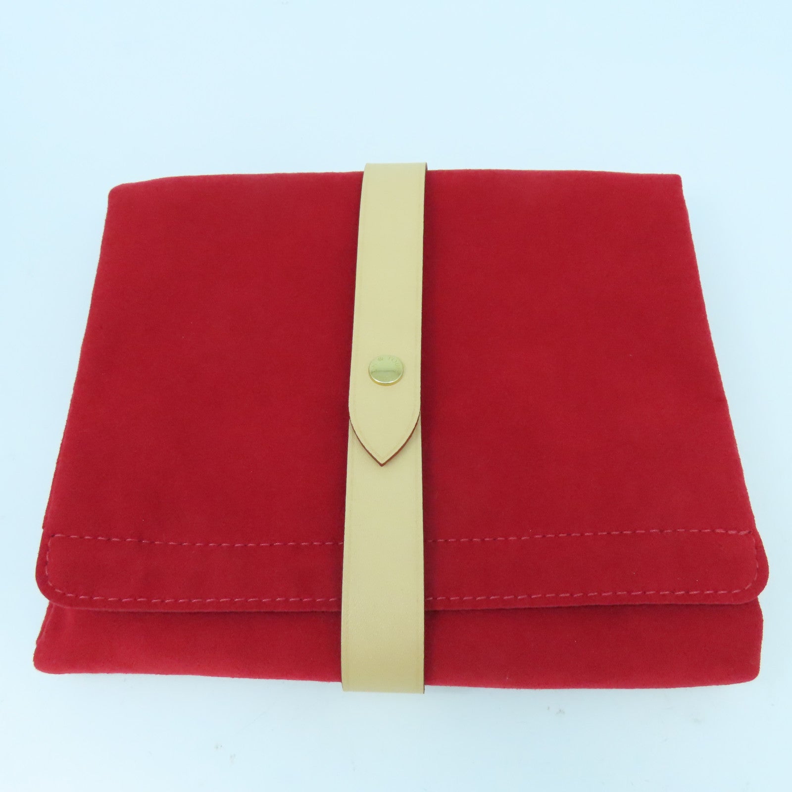 LOUIS VUITTON Monogram Nice Jewelry Case金扣首飾袋啡色