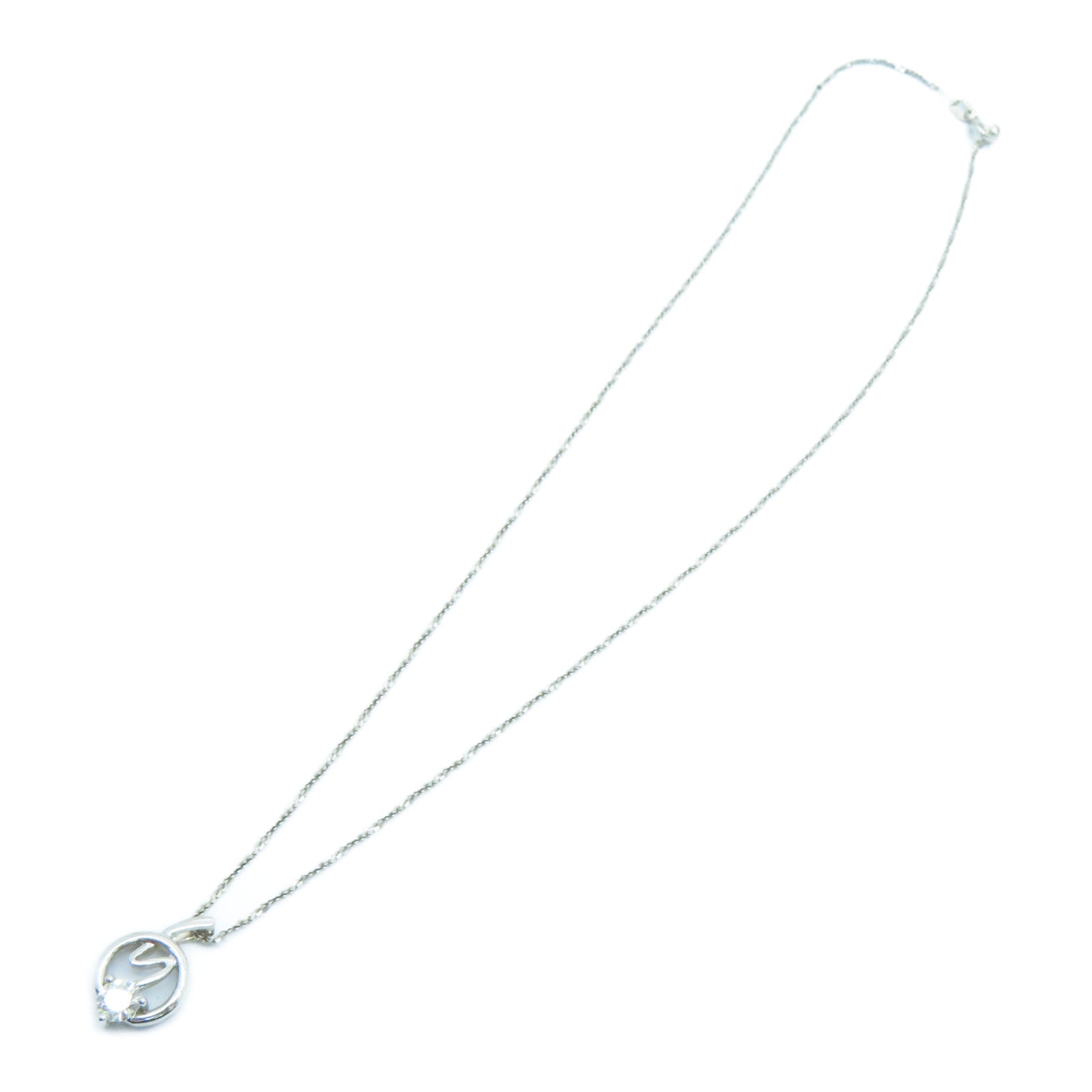 JEWELRY 【激減優惠】18K白金Diamond Necklace 0.28ct鑽石頸錬