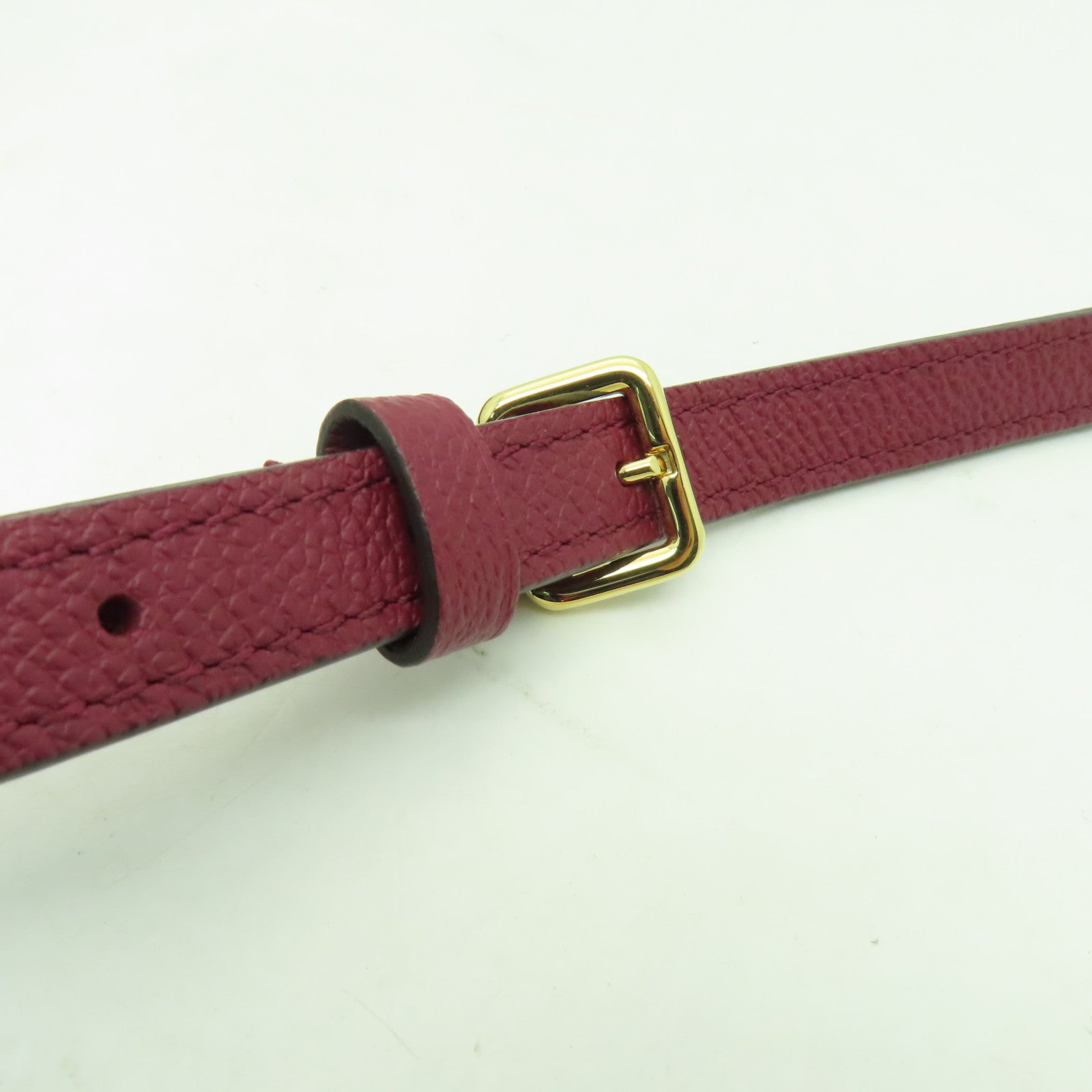 LOUIS VUITTON Damier Ebene Clapton金扣肩背袋啡色/酒紅色