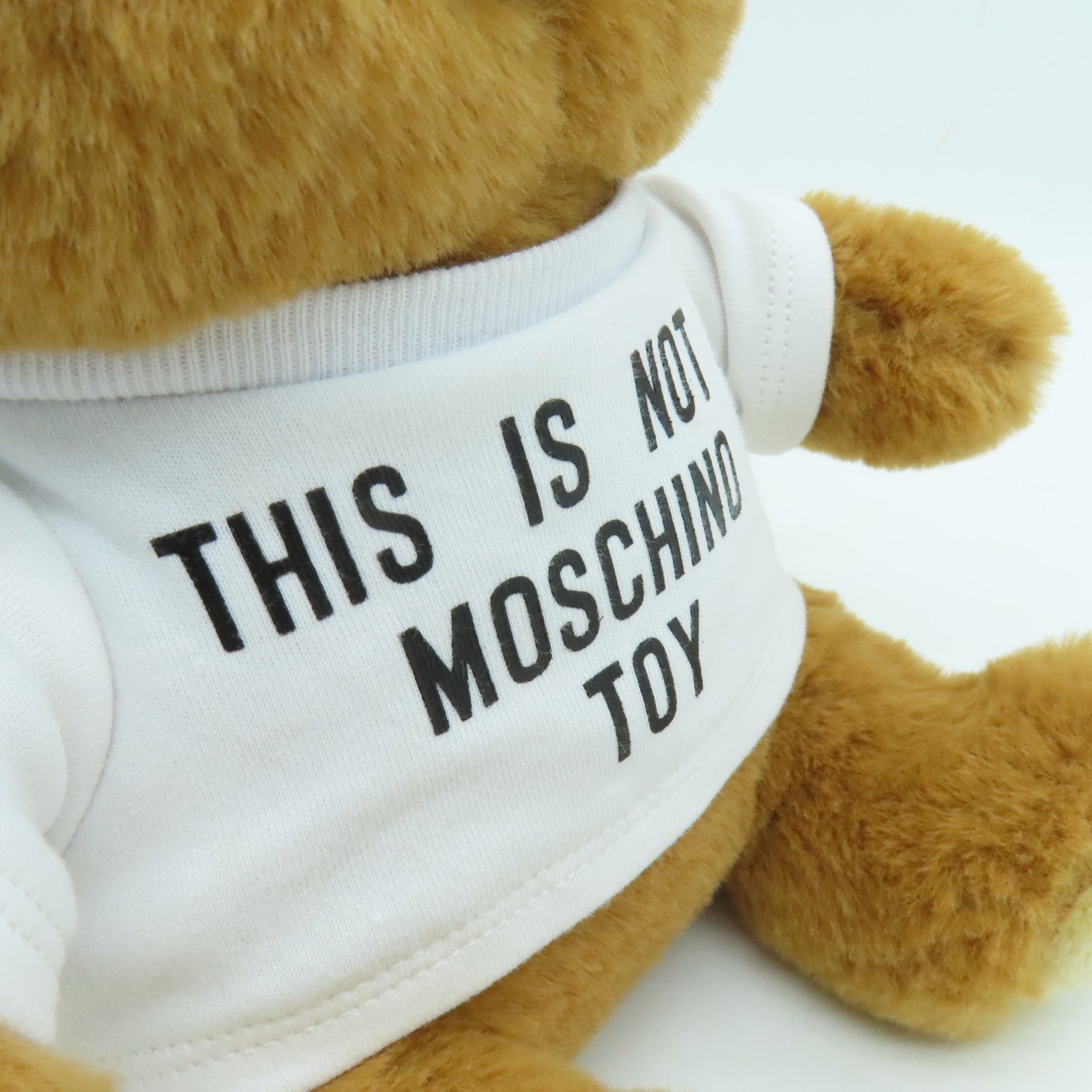 MOSCHINO 毛茸2way Shoulder Bag金扣手挽肩背兩用袋棕色