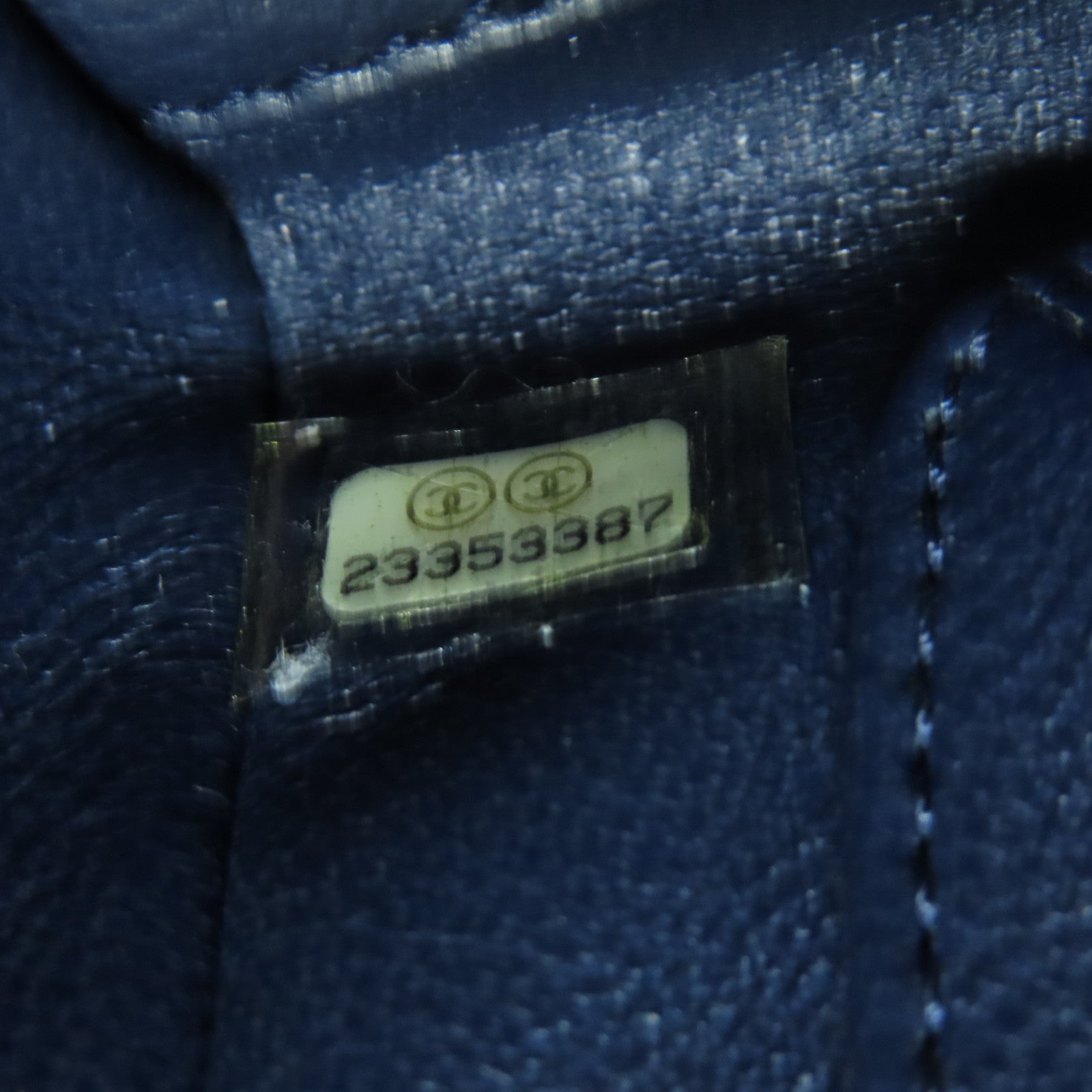 CHANEL 菱格Caviar皮革/蜥蝪皮革Top Handle 2 Way Shoulder Bag銀扣鏈帶手挽肩背兩用袋深藍色