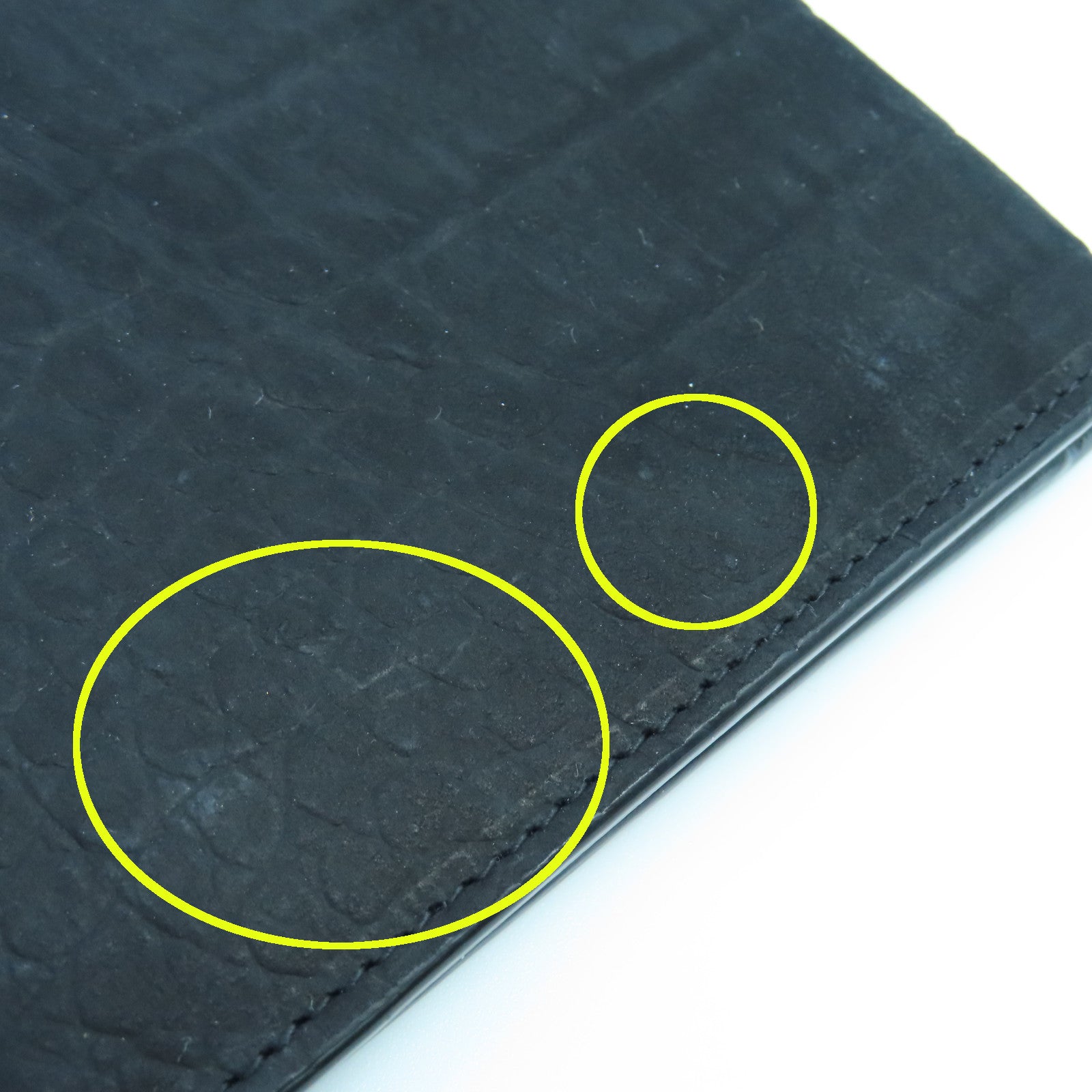 YVES SAINT LAURENT 牛皮皮革Wallet銀扣錢包黑色