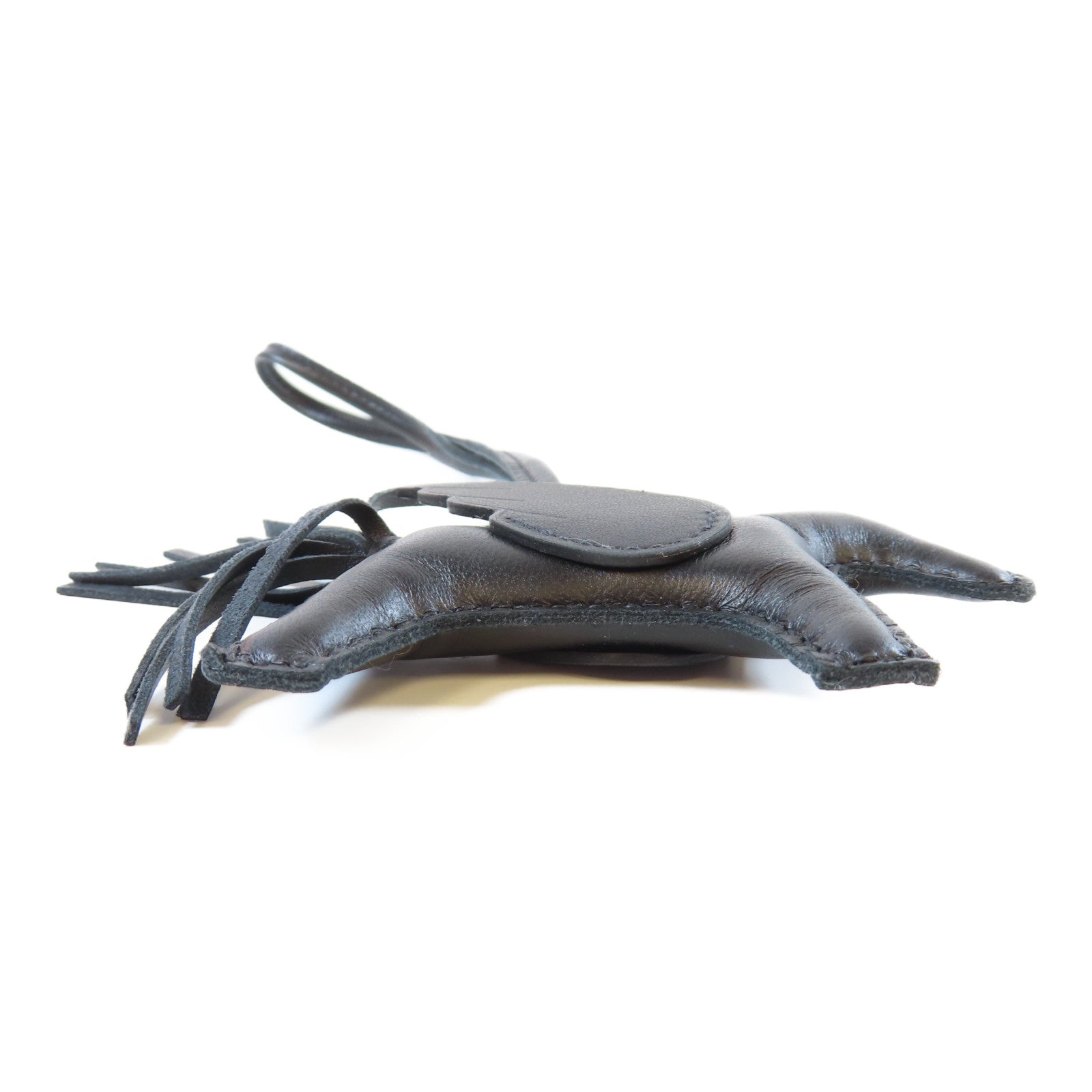 HERMES Swift皮革Rodeo S Charm掛飾Noir黑色