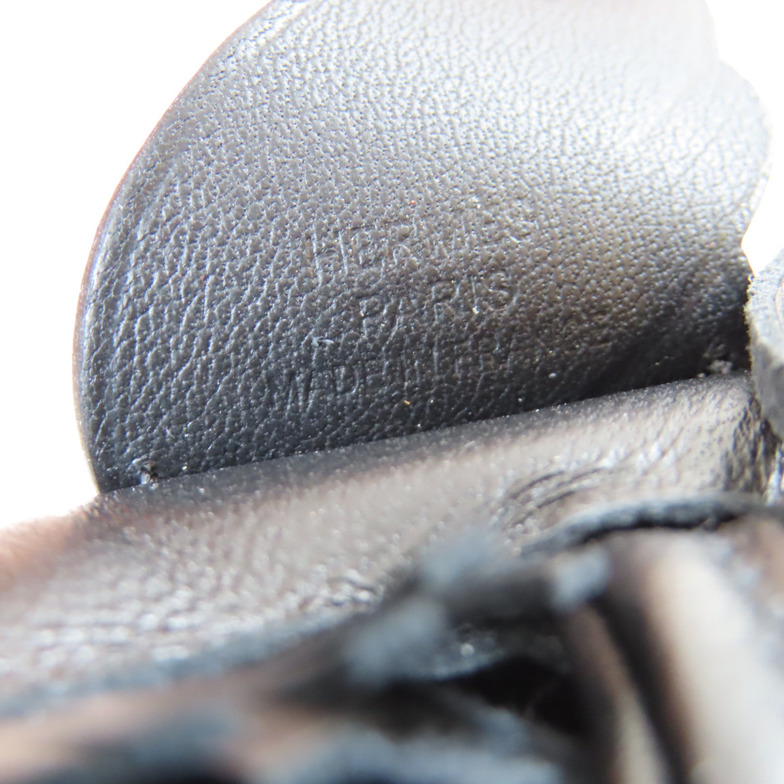 HERMES Swift皮革Rodeo S Charm掛飾Noir黑色