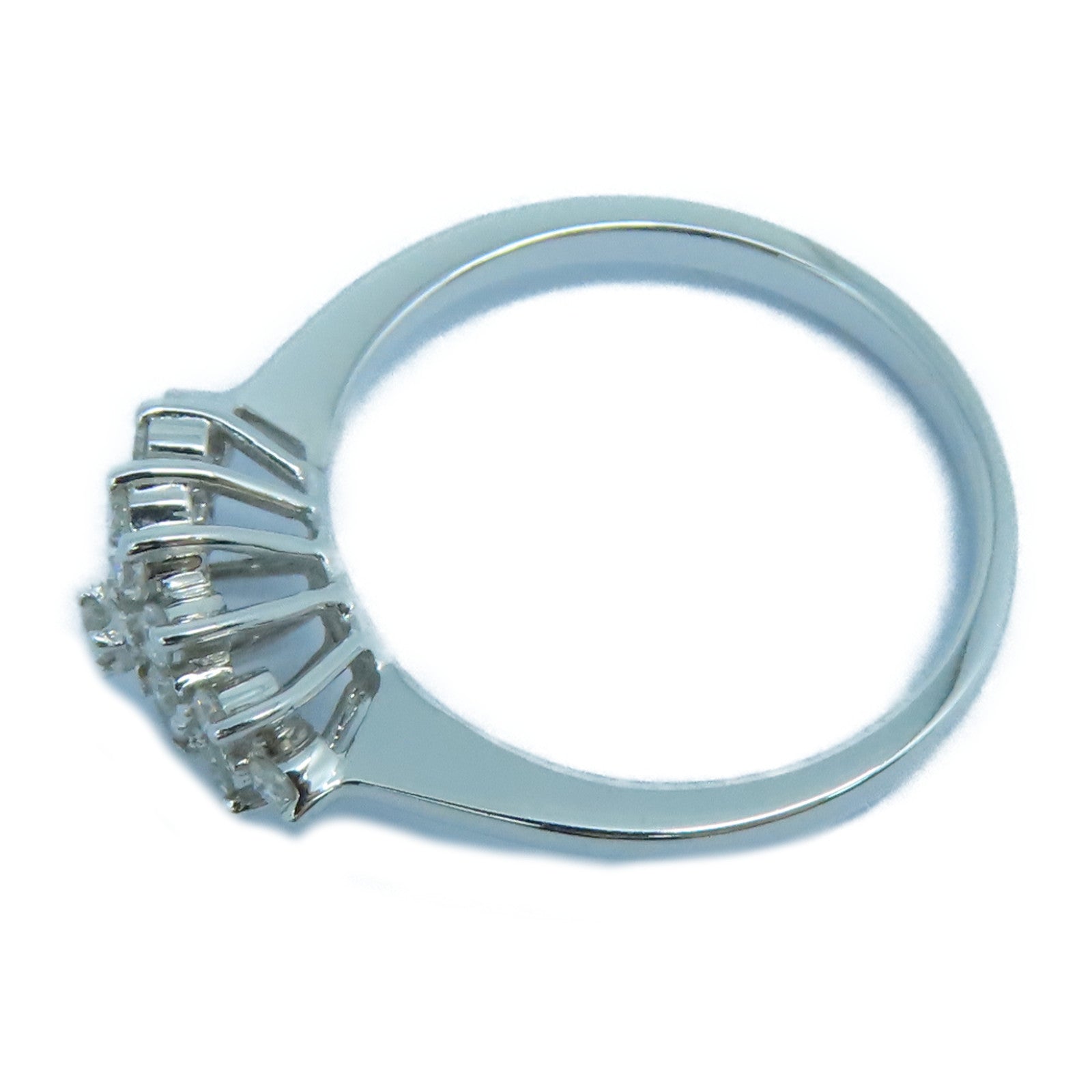 JEWELRY 【激減優惠】18K白金Diamond Ring鑽石戒指US#6銀色