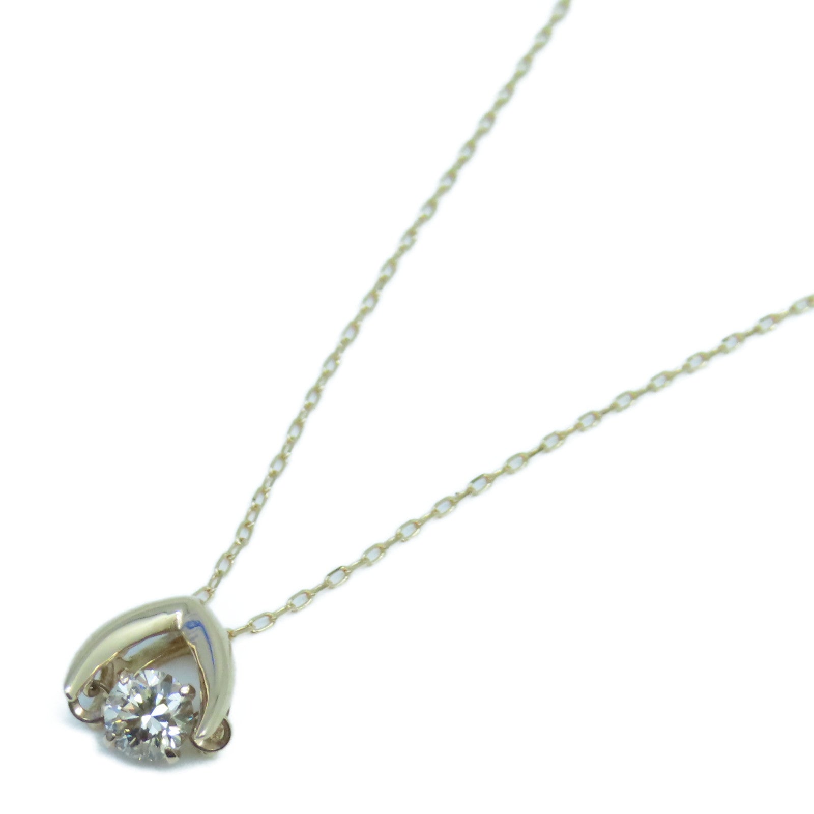 JEWELRY 【激減優惠】18K黃金Diamond Necklace 0.10ct鑽石項鍊
