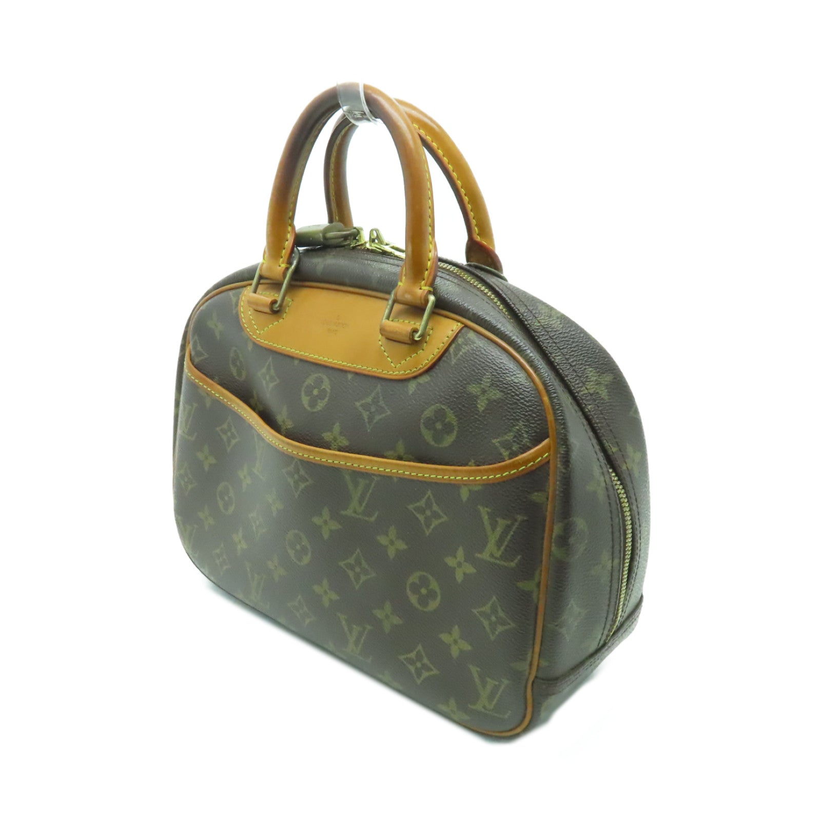 LOUIS VUITTON Monogram Trouville金扣手挽袋啡色