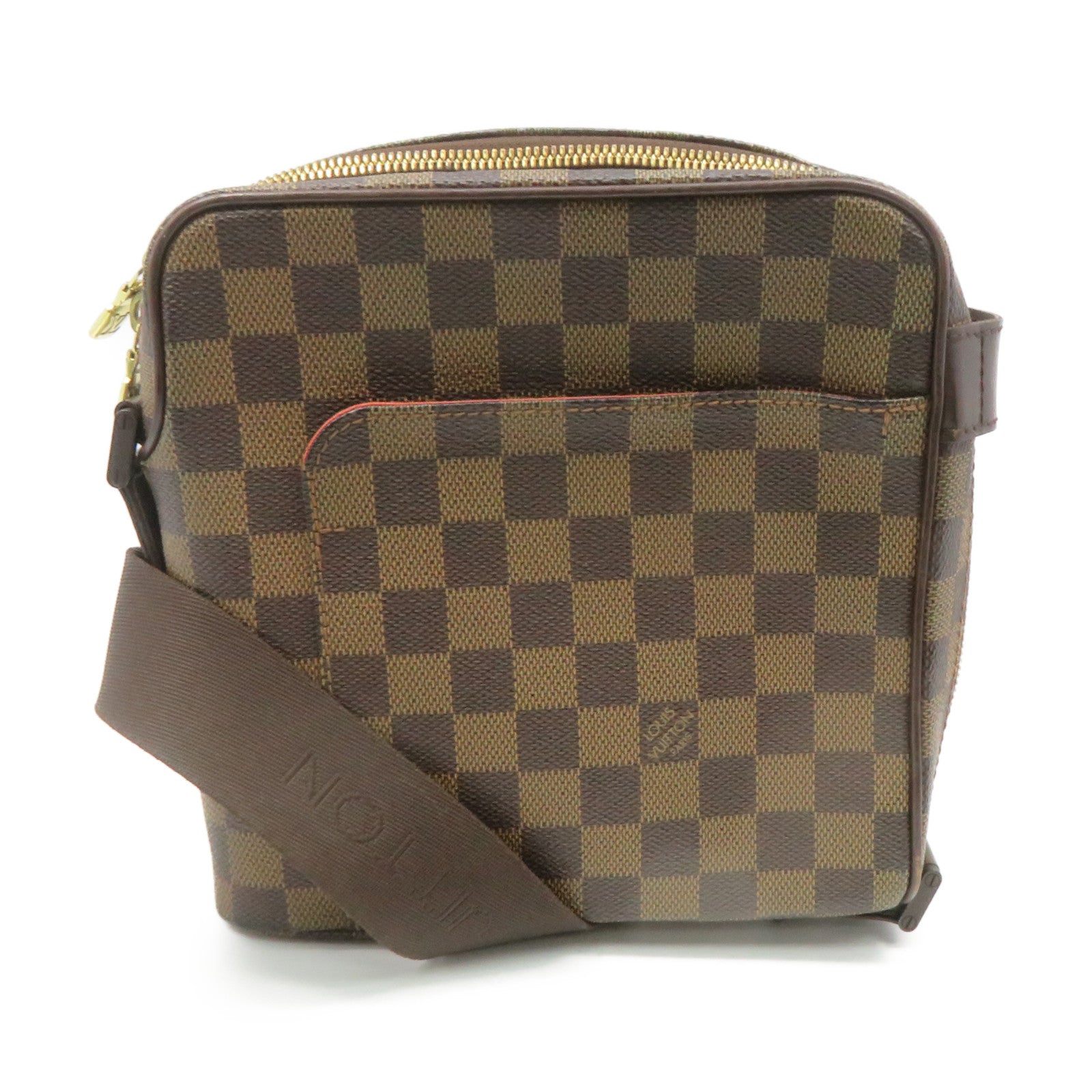 LOUIS VUITTON Damier Olav pm Shoulder Bag brown