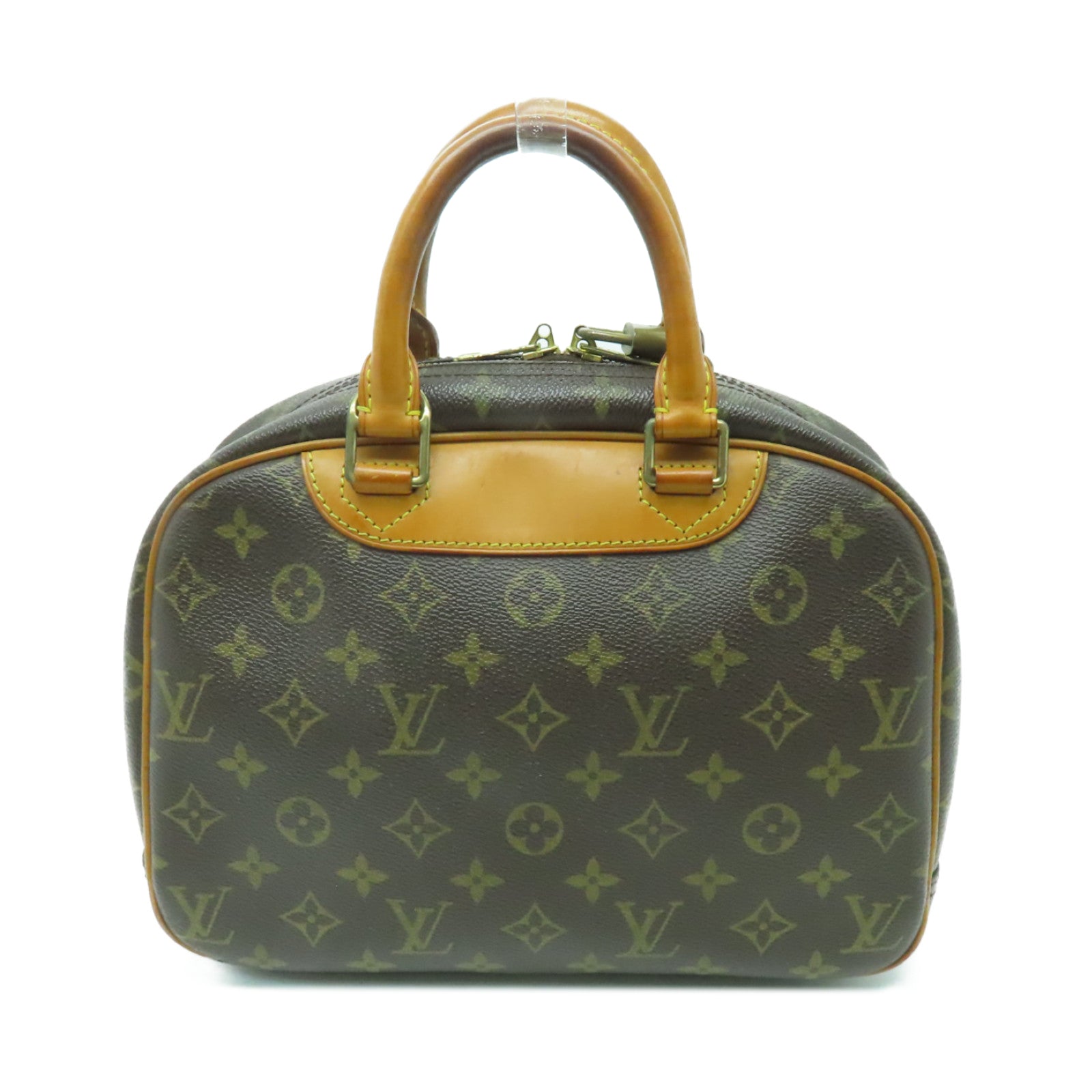 LOUIS VUITTON Monogram Trouville金扣手挽袋啡色