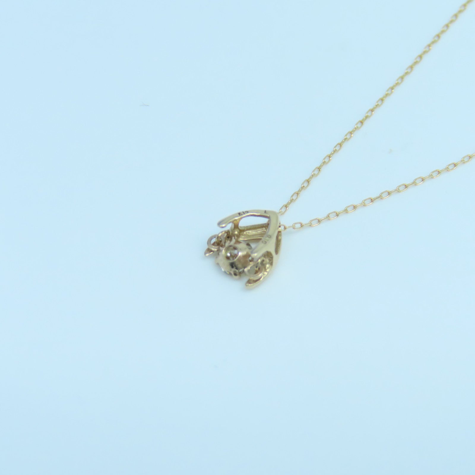 JEWELRY 【激減優惠】18K黃金Diamond Necklace 0.10ct鑽石項鍊