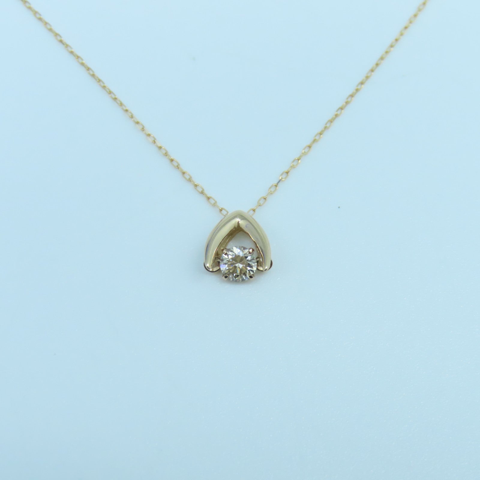 JEWELRY 【激減優惠】18K黃金Diamond Necklace 0.10ct鑽石項鍊