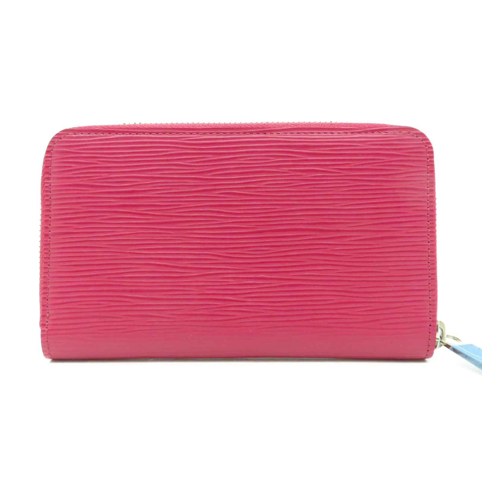 LOUIS VUITTON Epi Zipper Compact Wallet銀扣長錢包紅色