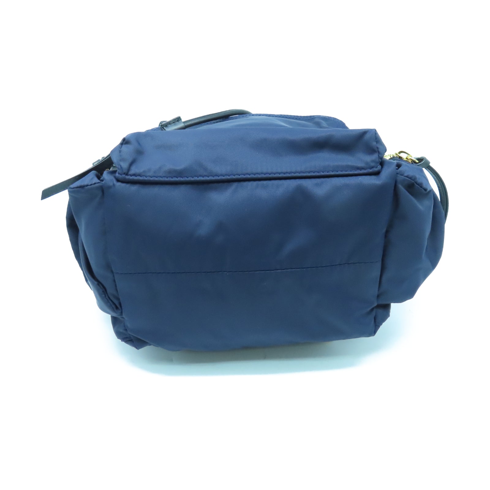BURBERRY nylon Backpack gold buckle backpack blue