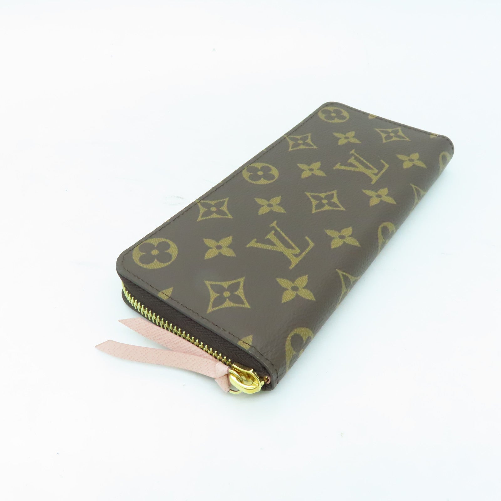 LOUIS VUITTON Monogram Clemence Wallet金扣長錢包啡色