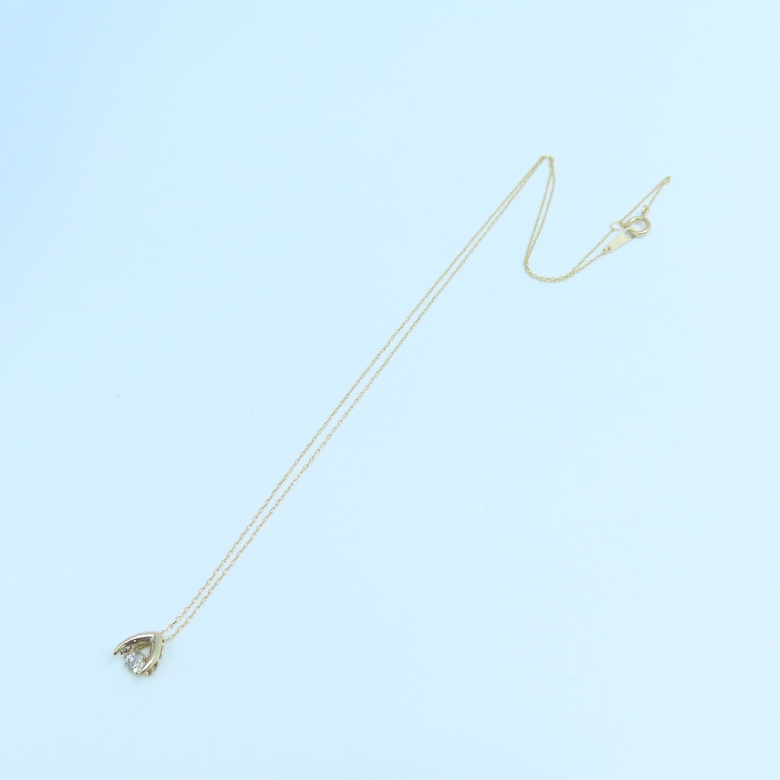JEWELRY 【激減優惠】18K黃金Diamond Necklace 0.10ct鑽石項鍊
