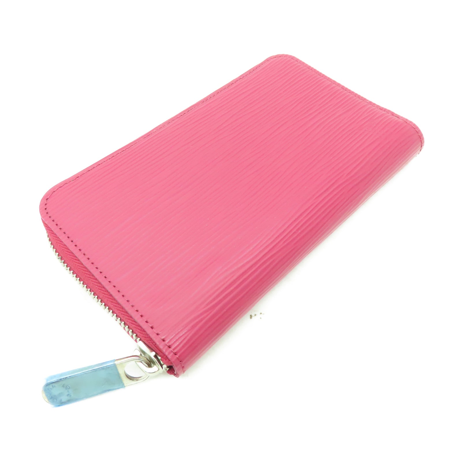 LOUIS VUITTON Epi Zipper Compact Wallet銀扣長錢包紅色