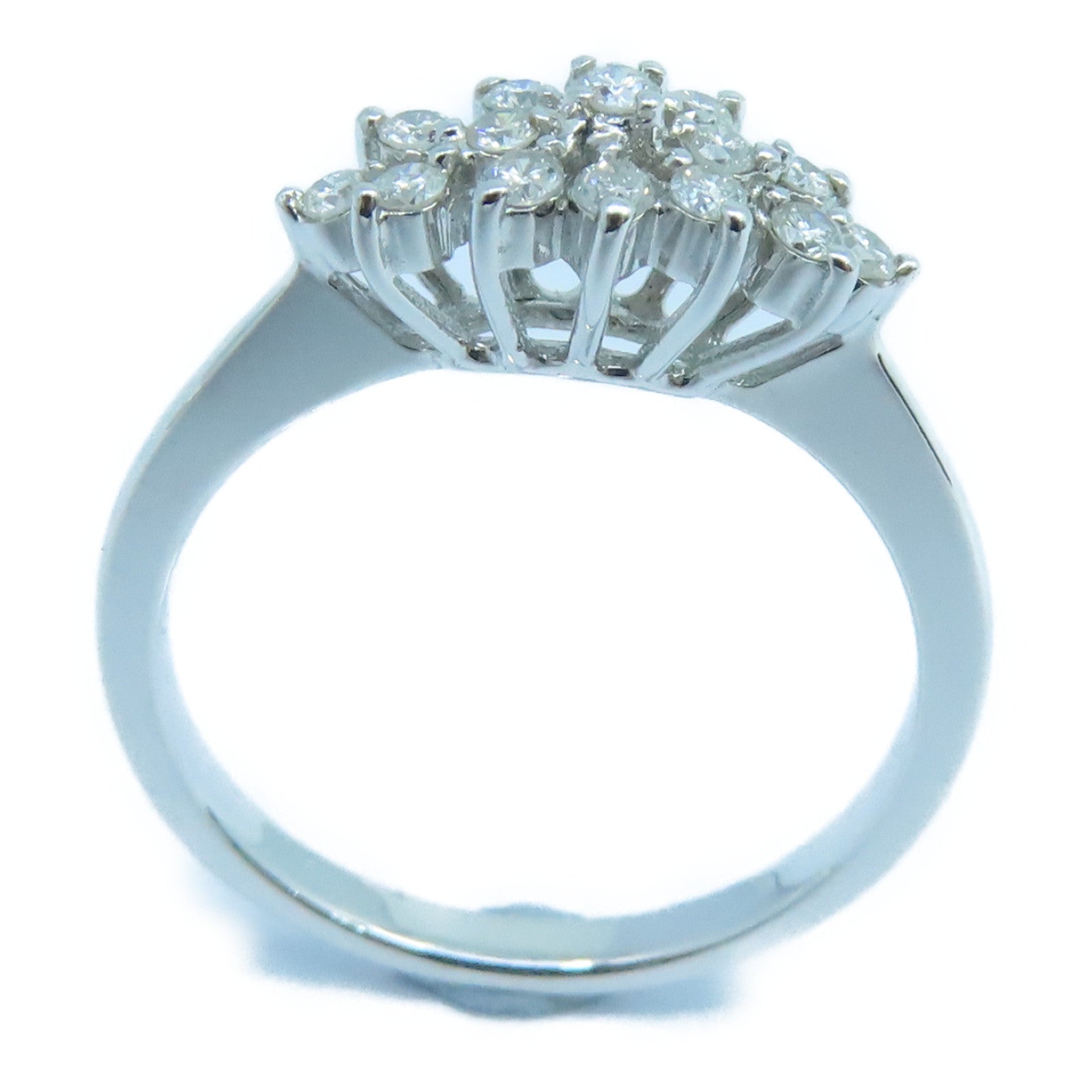 JEWELRY 【激減優惠】18K白金Diamond Ring鑽石戒指US#6銀色