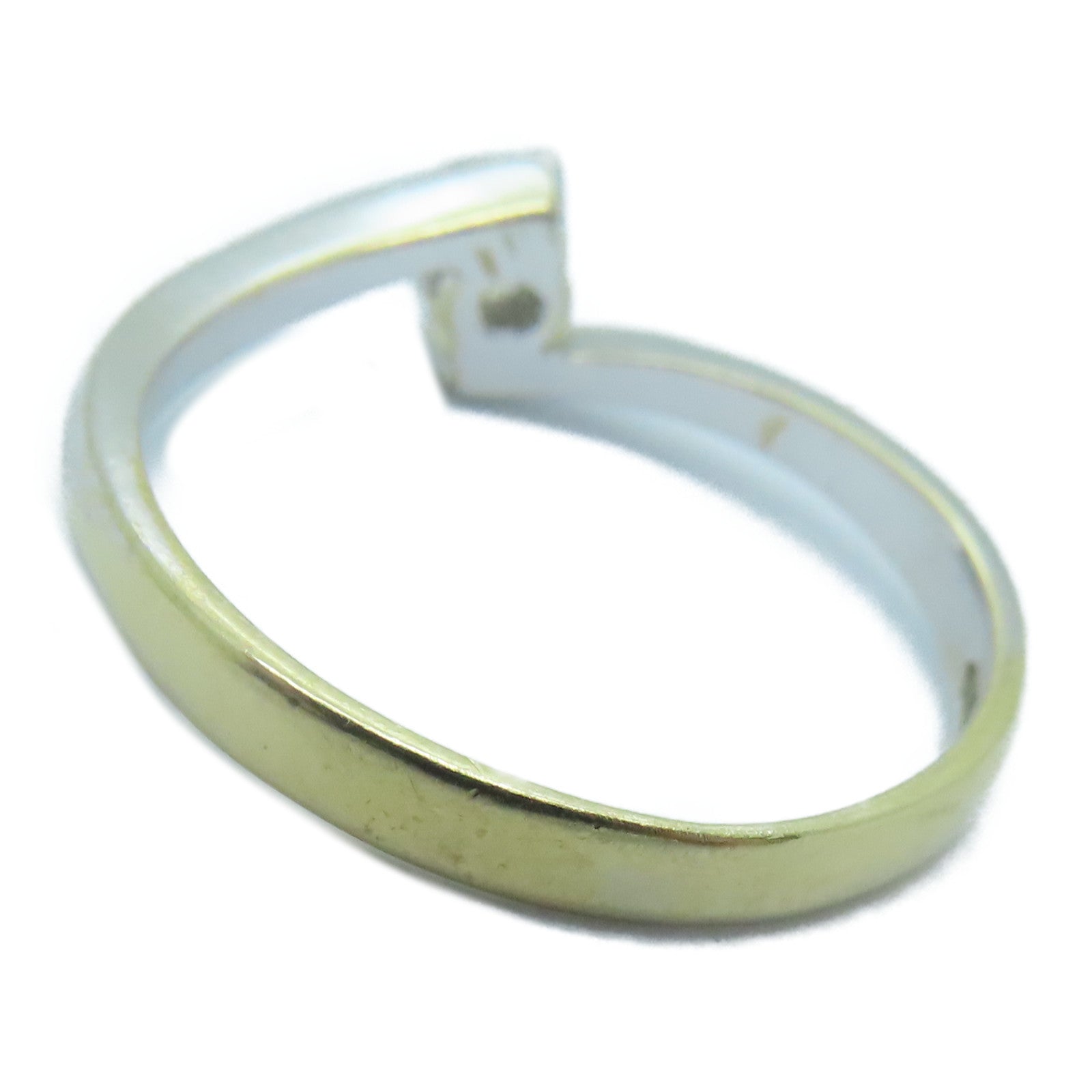 JEWELRY 18K White Gold Diamond Ring 0.15ct Diamond Ring US#5.5