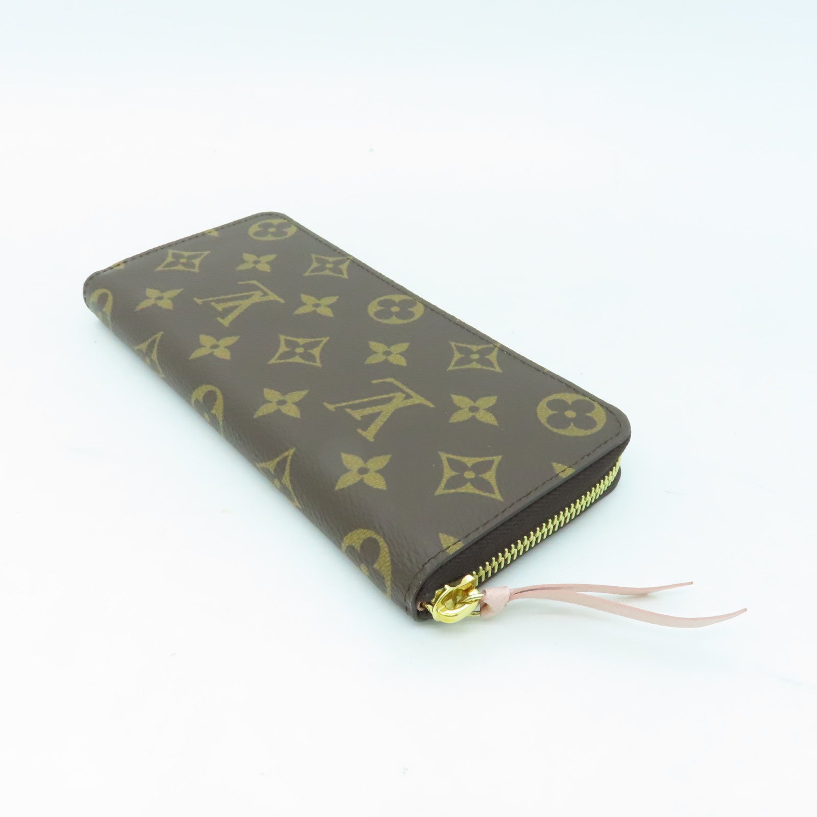 LOUIS VUITTON Monogram Clemence Wallet金扣長錢包啡色