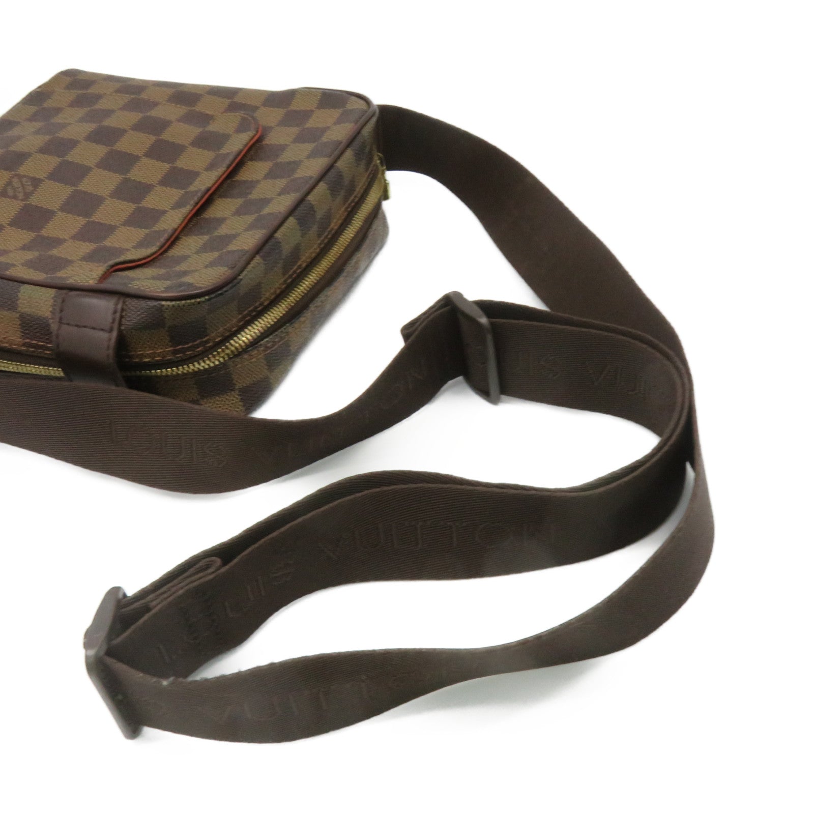 LOUIS VUITTON Damier Olav pm Shoulder Bag brown