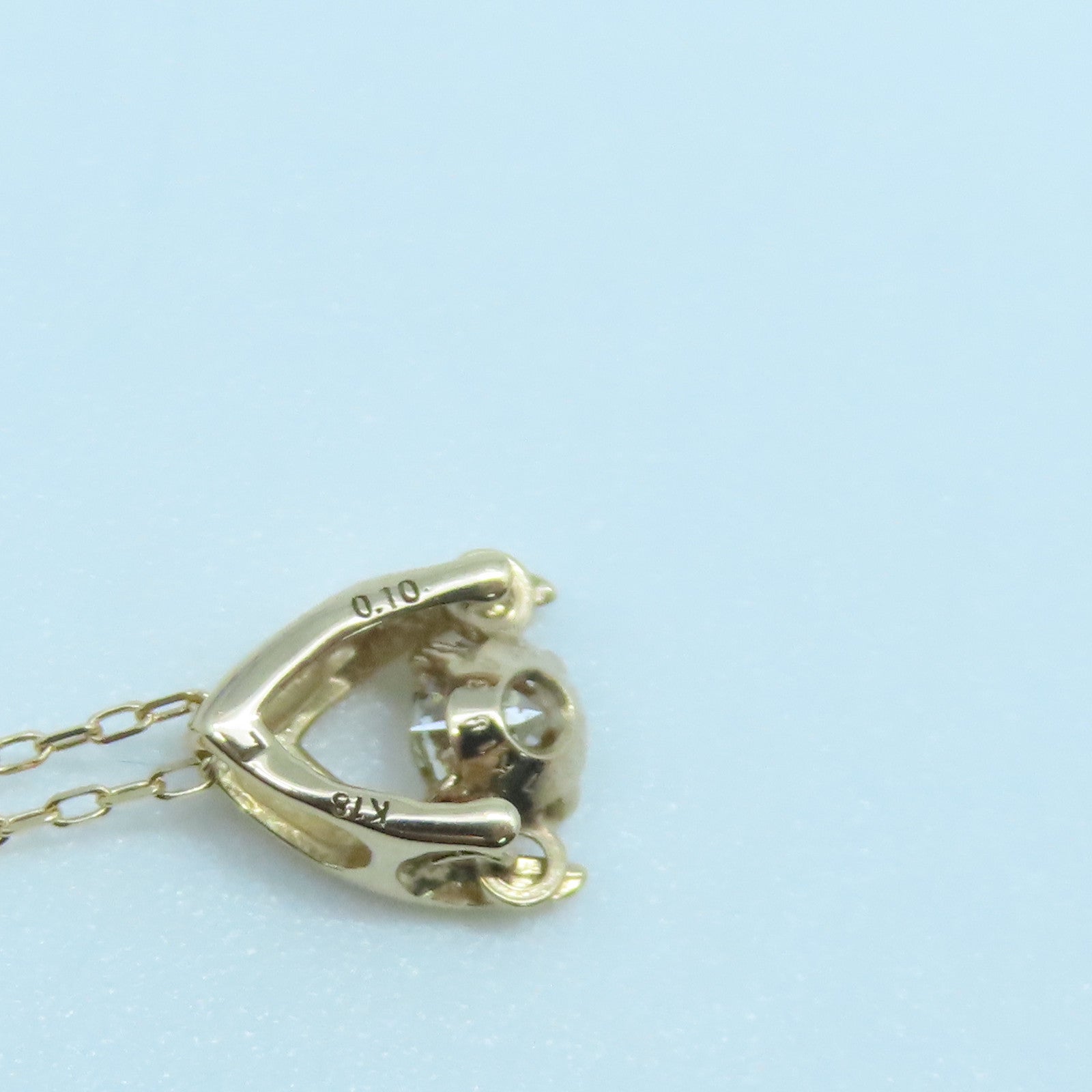 JEWELRY 【激減優惠】18K黃金Diamond Necklace 0.10ct鑽石項鍊