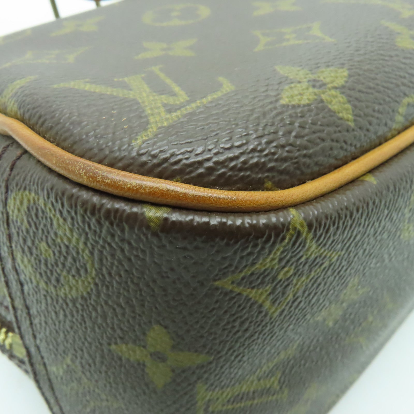 LOUIS VUITTON Monogram Trouville金扣手挽袋啡色
