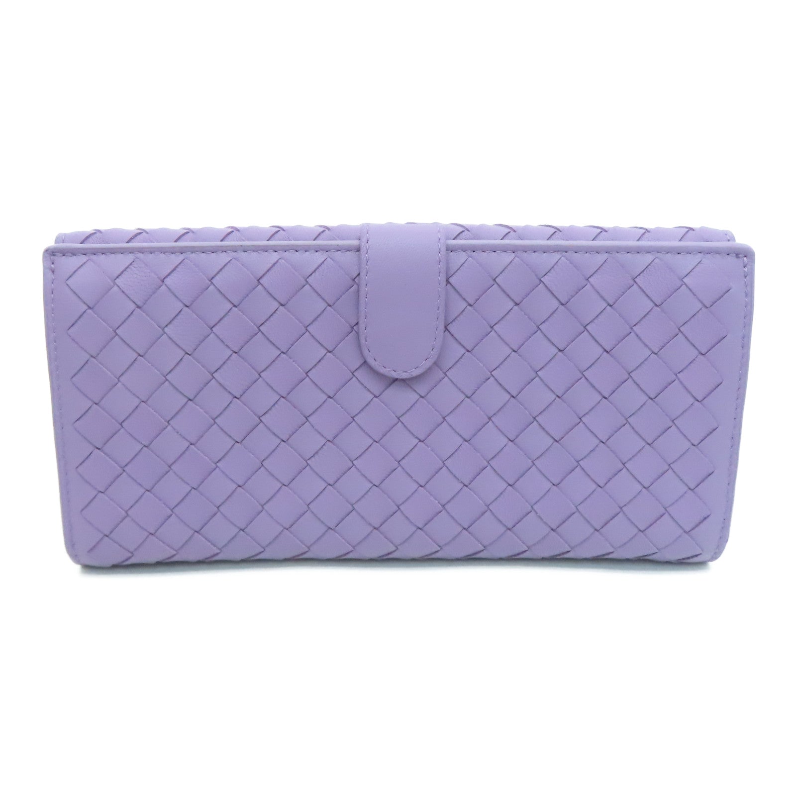 BOTTEGA VENETA 織紋皮革Long Wallet長錢包紫色