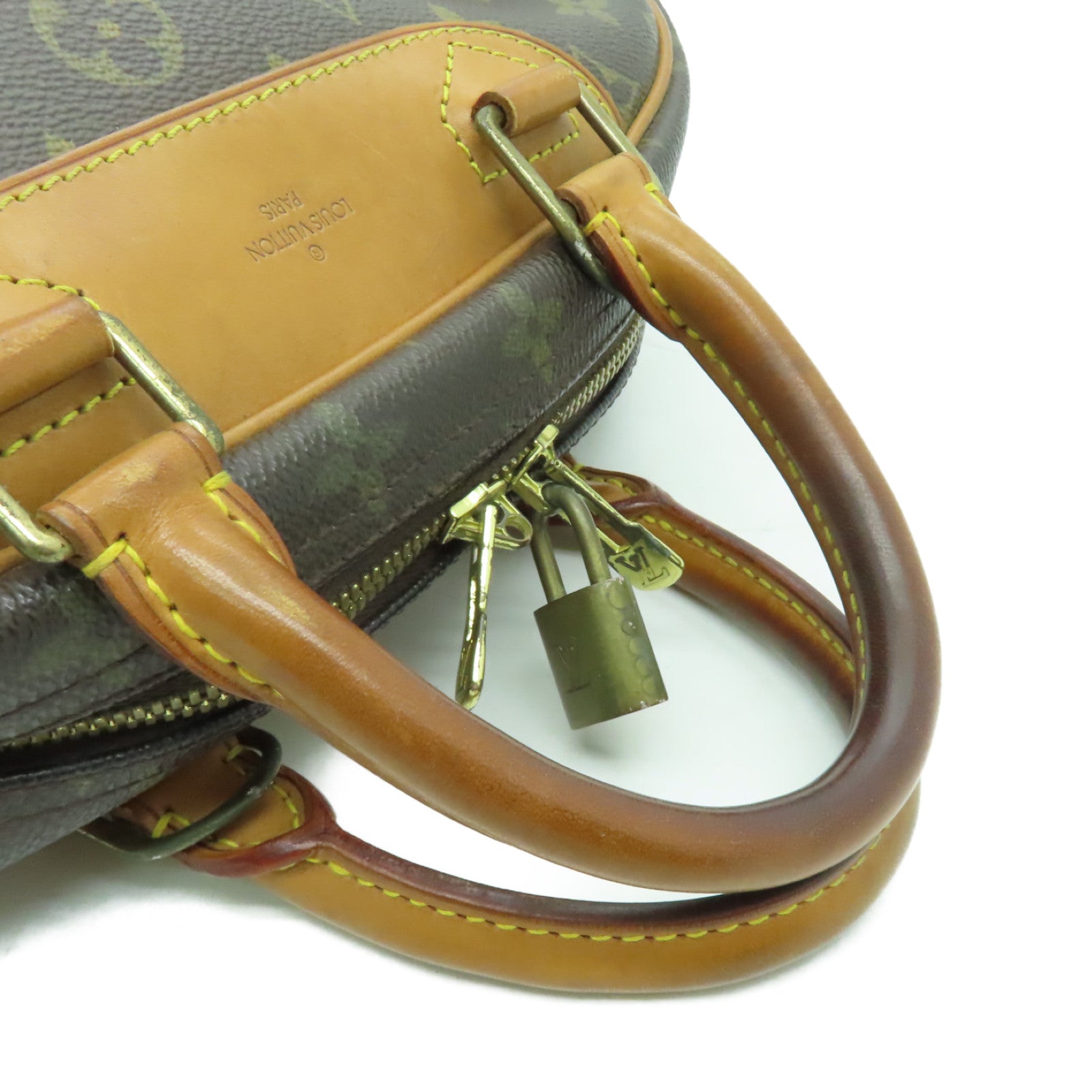 LOUIS VUITTON Monogram Trouville金扣手挽袋啡色
