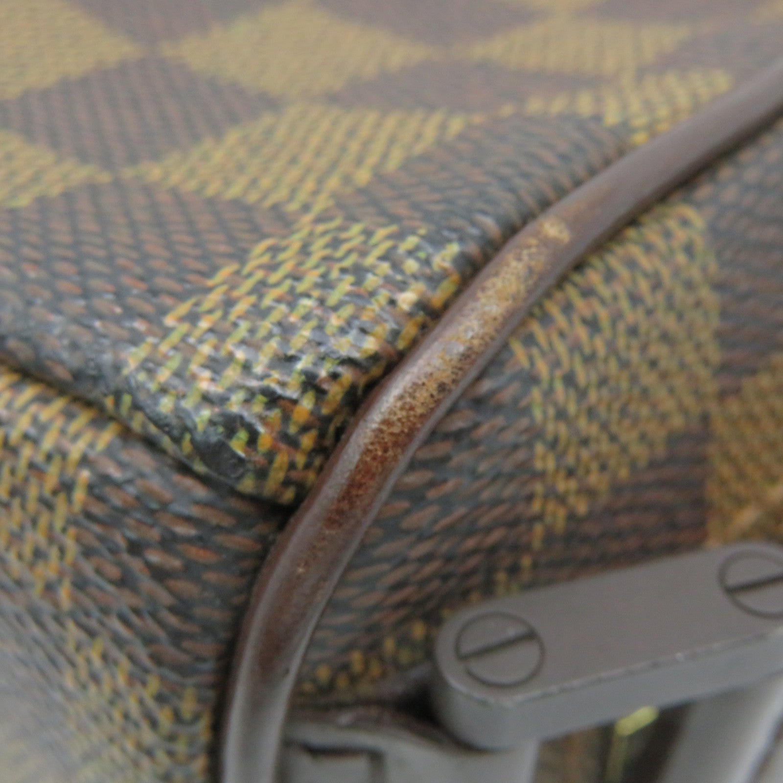 LOUIS VUITTON Damier Olav pm Shoulder Bag brown