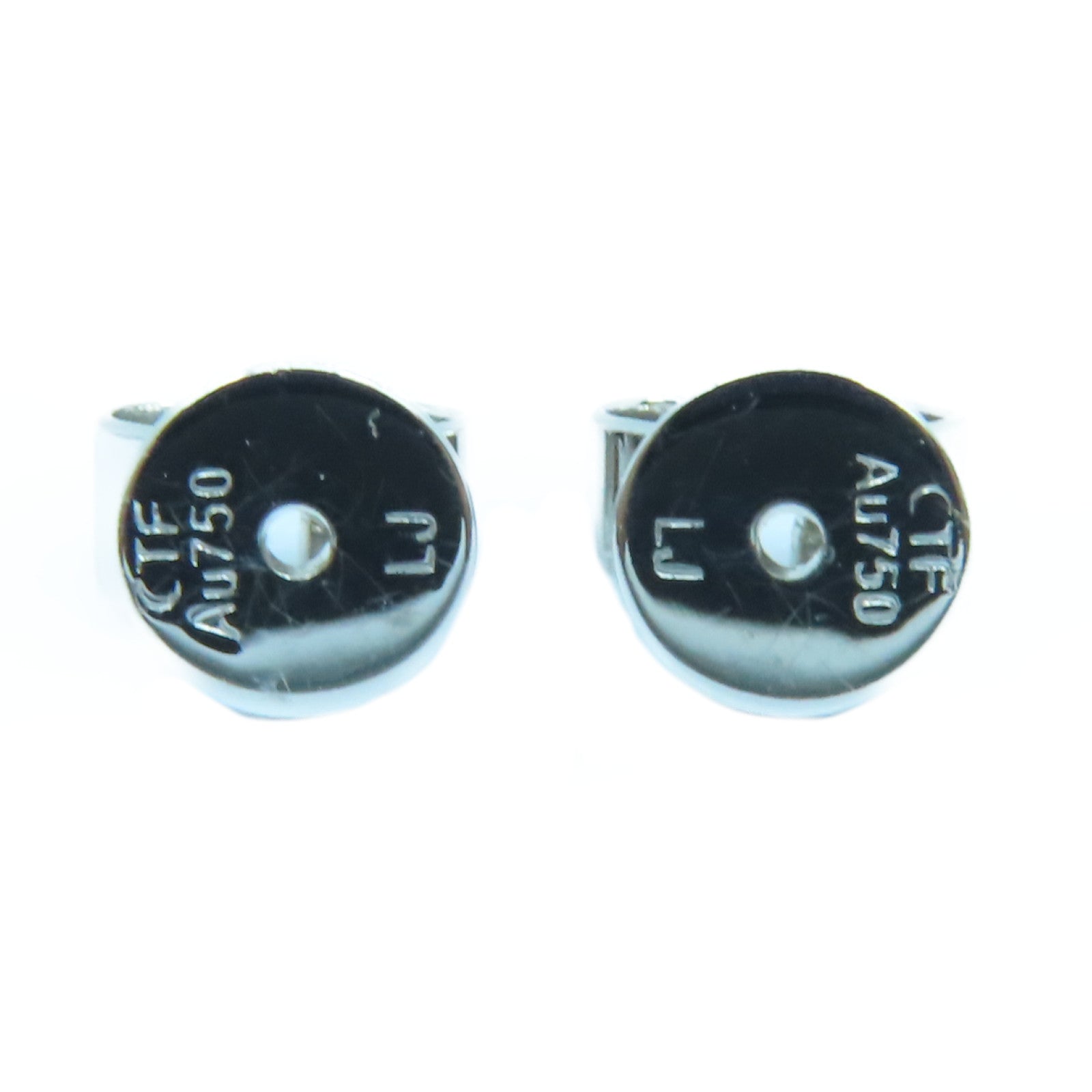 JEWELRY 18K白金Sapphire Earrings藍寶石耳環藍色/銀色