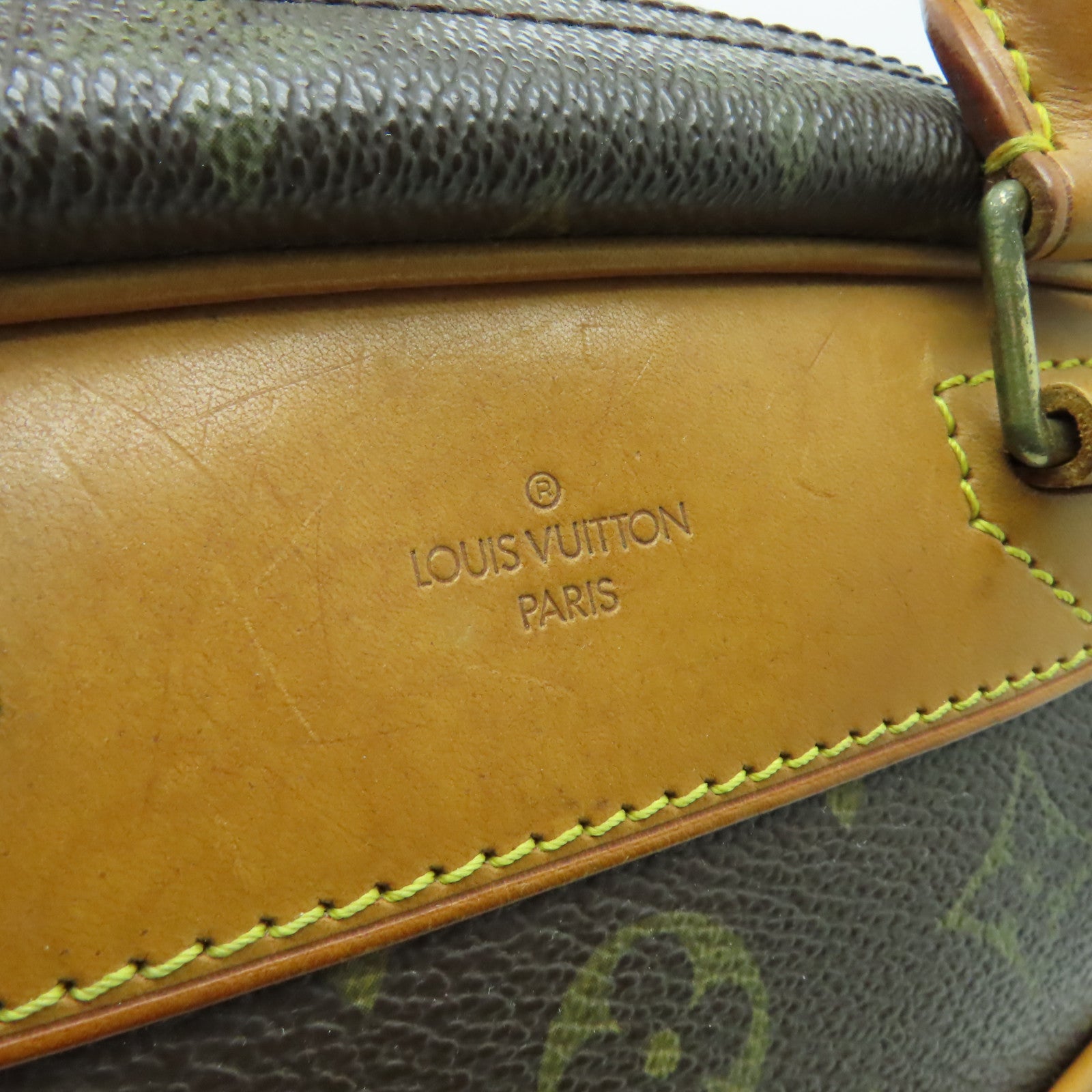 LOUIS VUITTON Monogram Trouville金扣手挽袋啡色