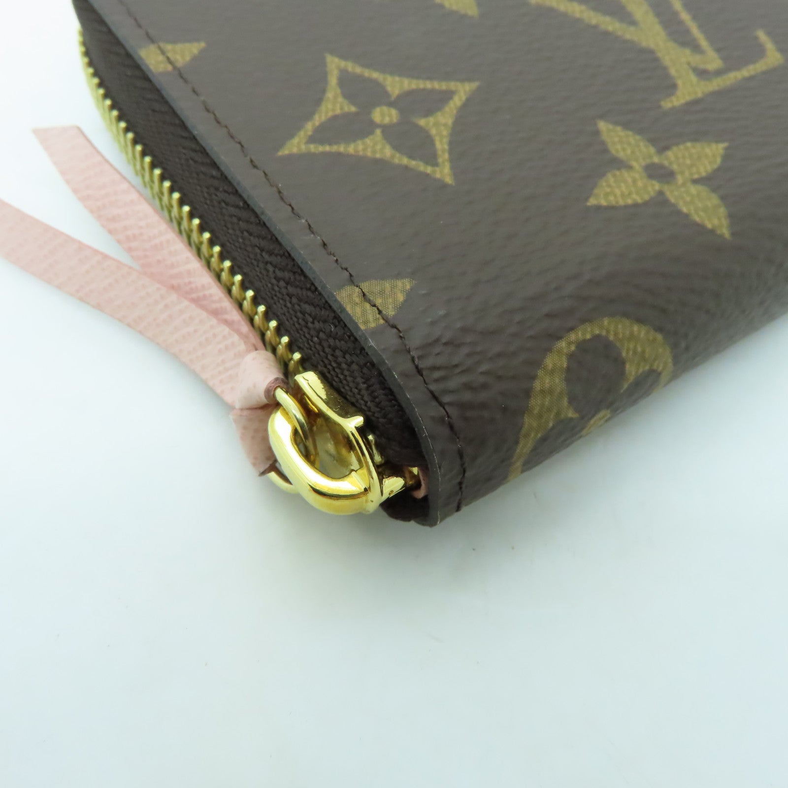 LOUIS VUITTON Monogram Clemence Wallet金扣長錢包啡色