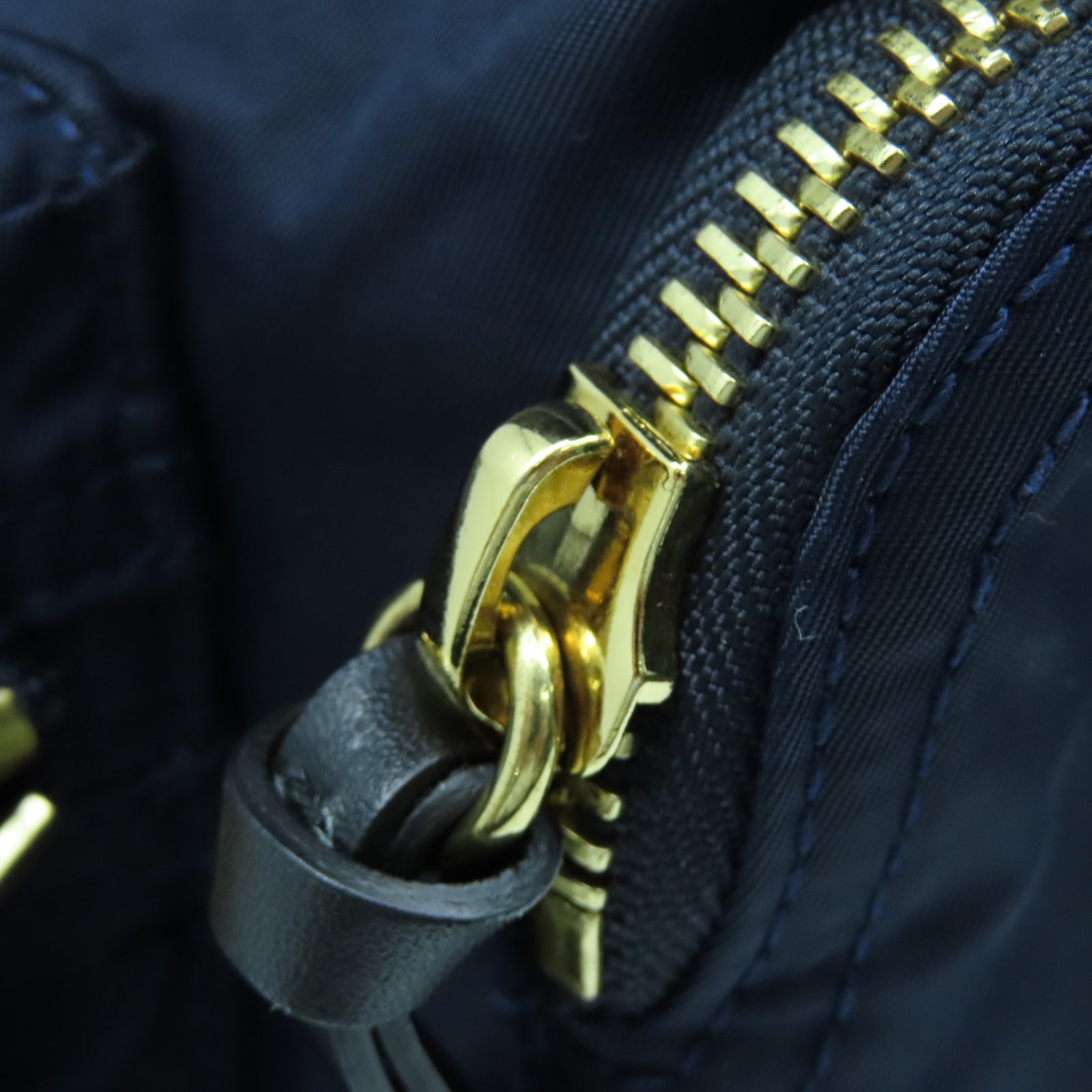 BURBERRY nylon Backpack gold buckle backpack blue