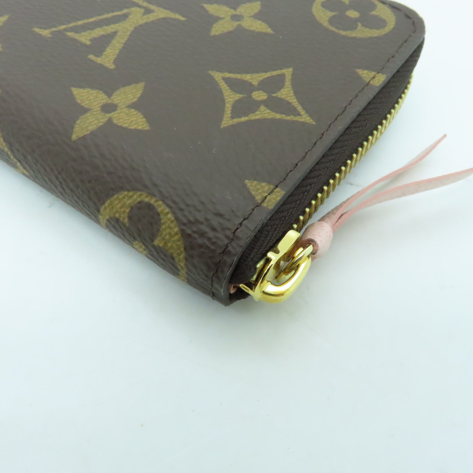 LOUIS VUITTON Monogram Clemence Wallet金扣長錢包啡色